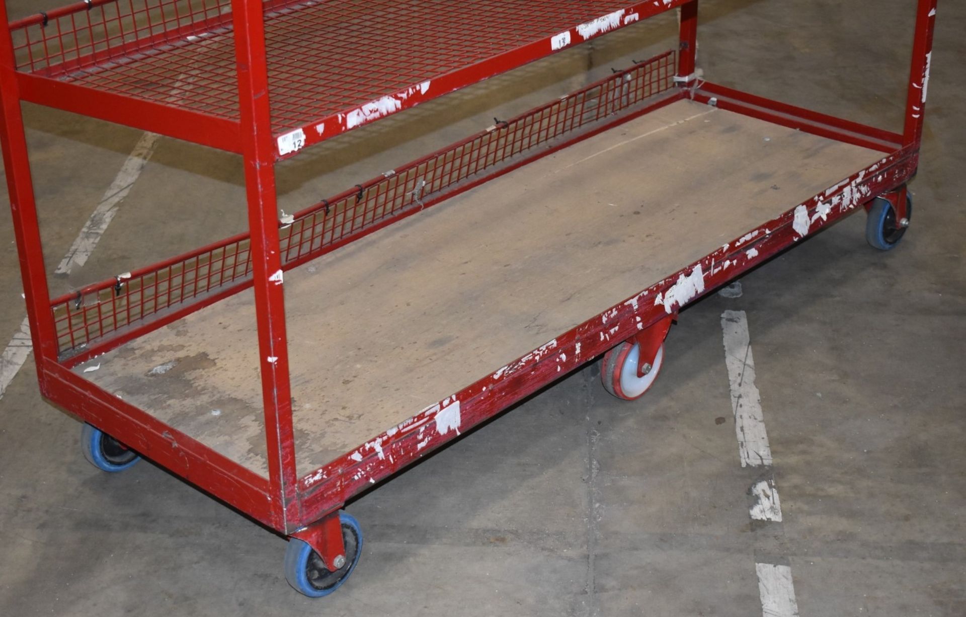 1 x Four Tier Metal Shelf Unit on Castors - Ideal For Warehouses or Offices etc - H180 x W160 x - Image 7 of 7