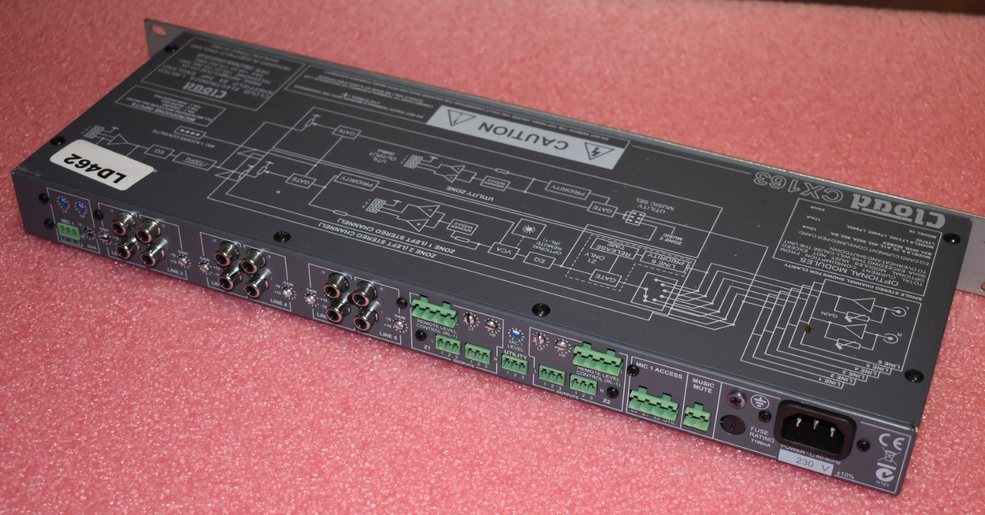 1 x Cloud CX163 Two Zone Audio Mixer - Rackmount UNIT - CL409 - Ref LD462 - Location: Altrincham - Image 4 of 5