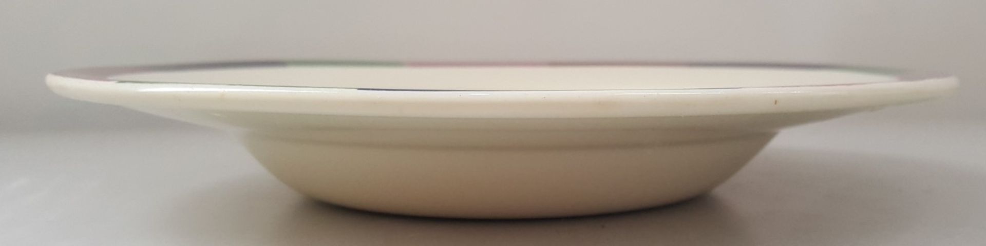 15 x Steelite Soup Plates Cream With Pattered Egde 26.5CM - Ref CQ263 - Bild 2 aus 5