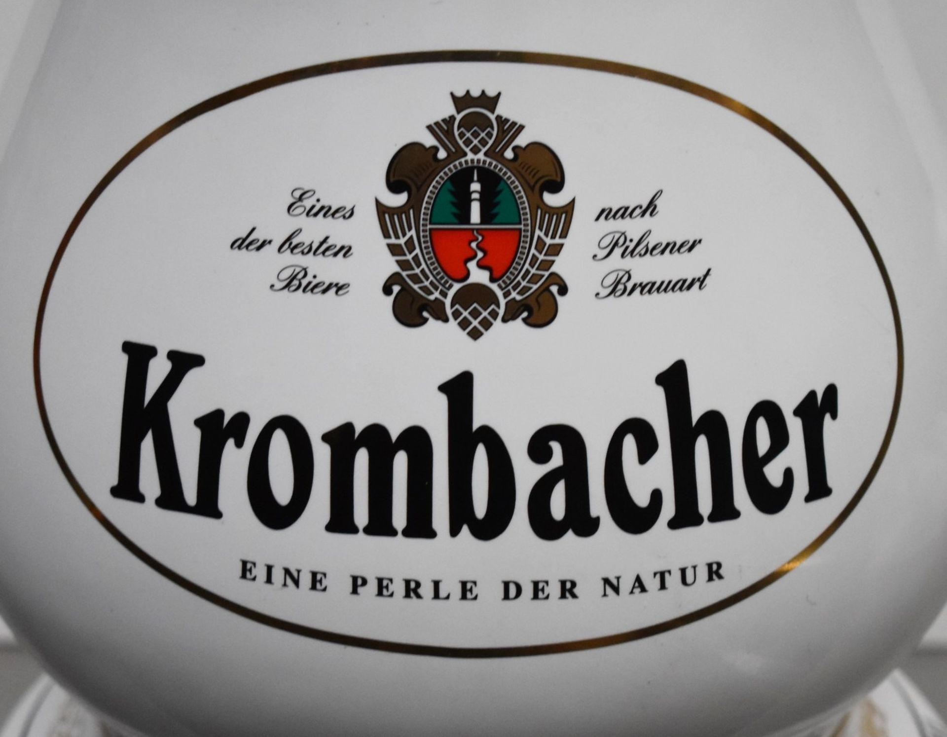 1 x Ornate Ceramic Krombacher Beer Dispenser Bar Pump - Height 65 cms - By Celli Dispensing - Bild 13 aus 14