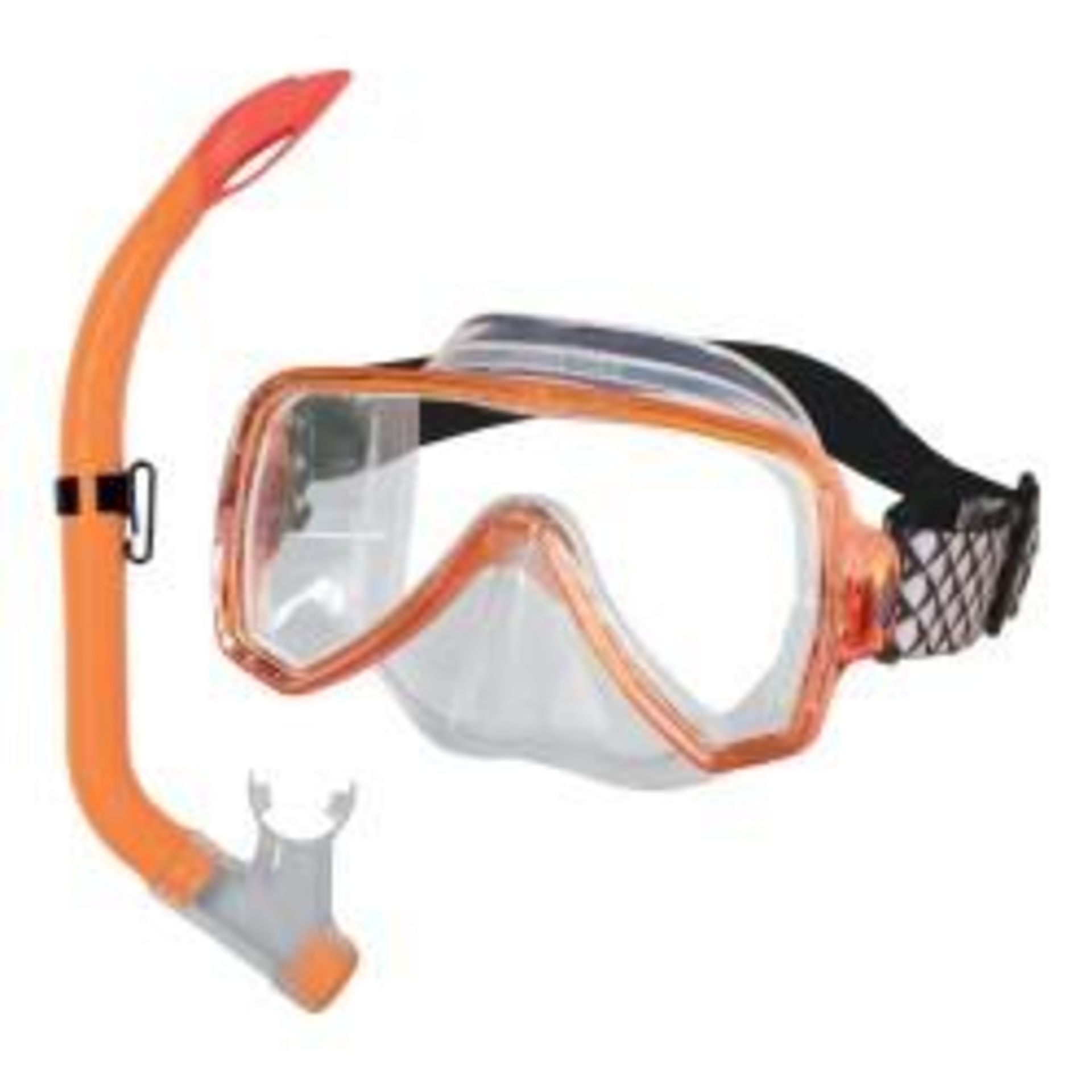 1 x New 8-12 Year Beuchat Oceo Snorkel and Mask Set In Orange - NS447 - CL349 - Location: Altrincham