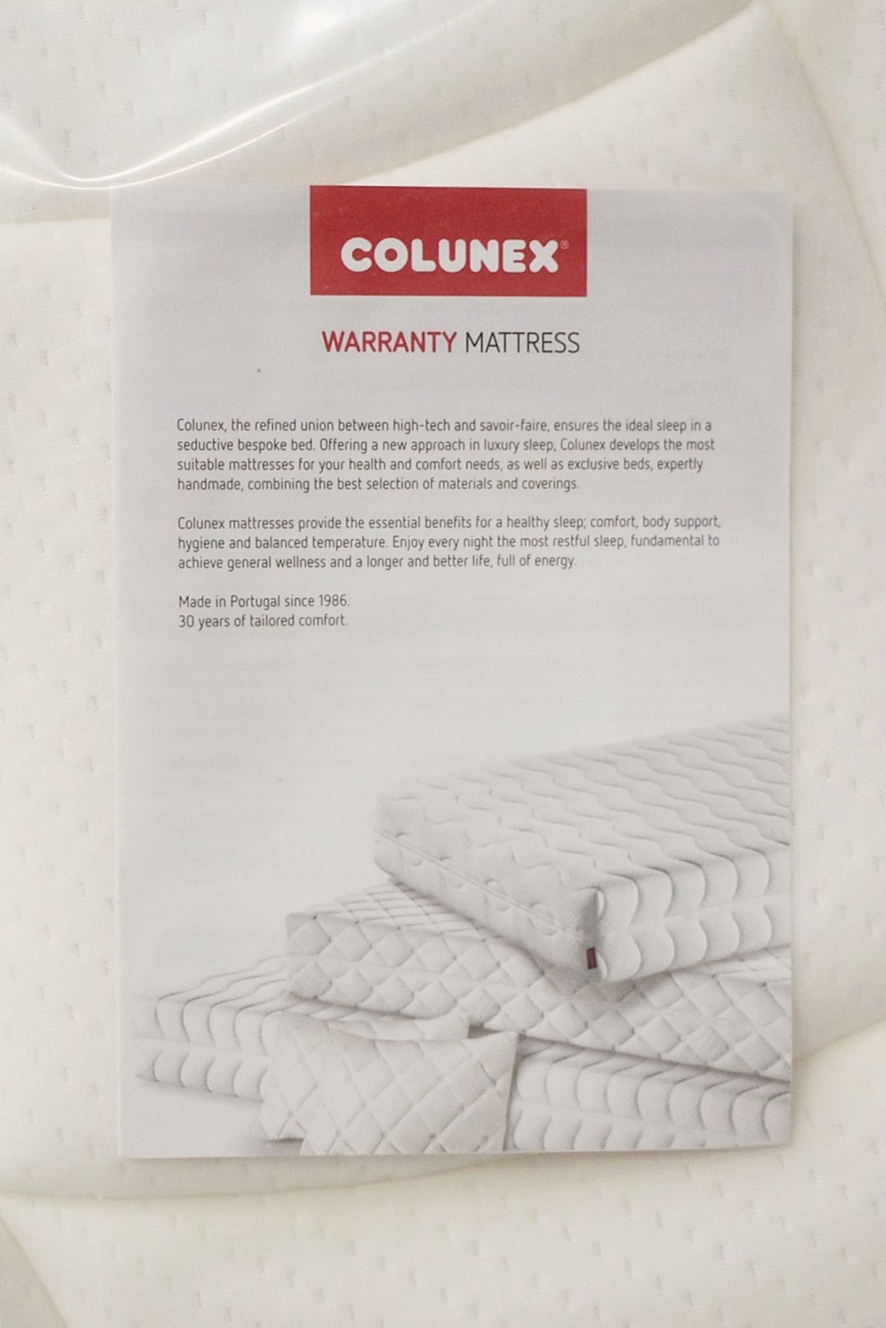 1 x COLUNEX 'Best' Mattress - Custom Single: 75 x 180 x 27cm - Medium Firmness - Original RRP £1,274 - Image 6 of 10