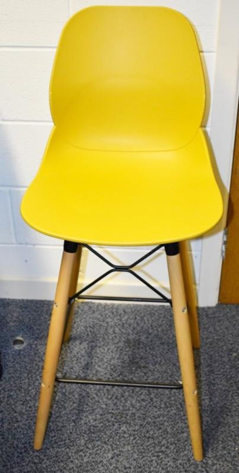 3 x GRESHAM Eames-Style Bar Stools - 3 Colours - Used, Please See Condition Report - CL437 - Locatio - Image 5 of 7