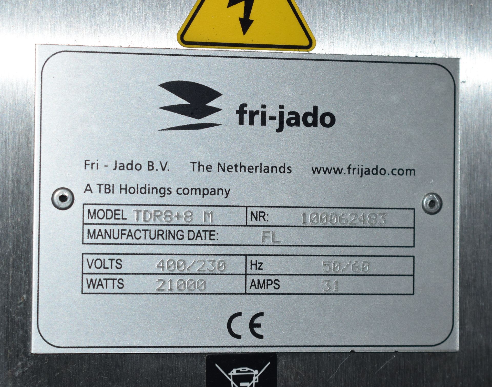 1 x Fri-Jado TDR8+8 Manual Chicken Rotisserie Double Oven - Holds 80 Chickens - CL453 - 3 Phase - Image 12 of 12