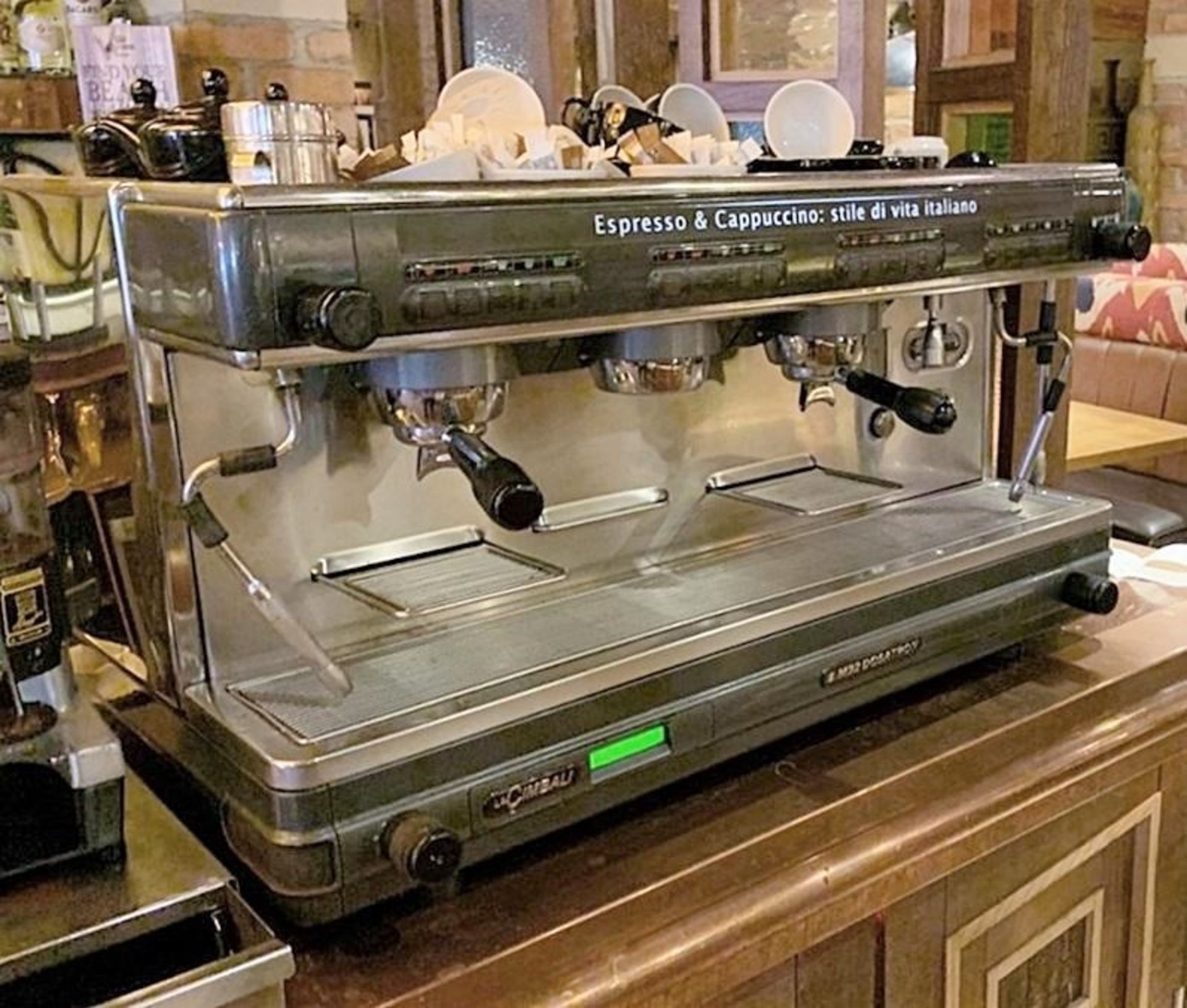 1 x La Cimbalie Espresso & Cappucino 3 Group Coffee Espresso Machine - Model M2 Dosatron -