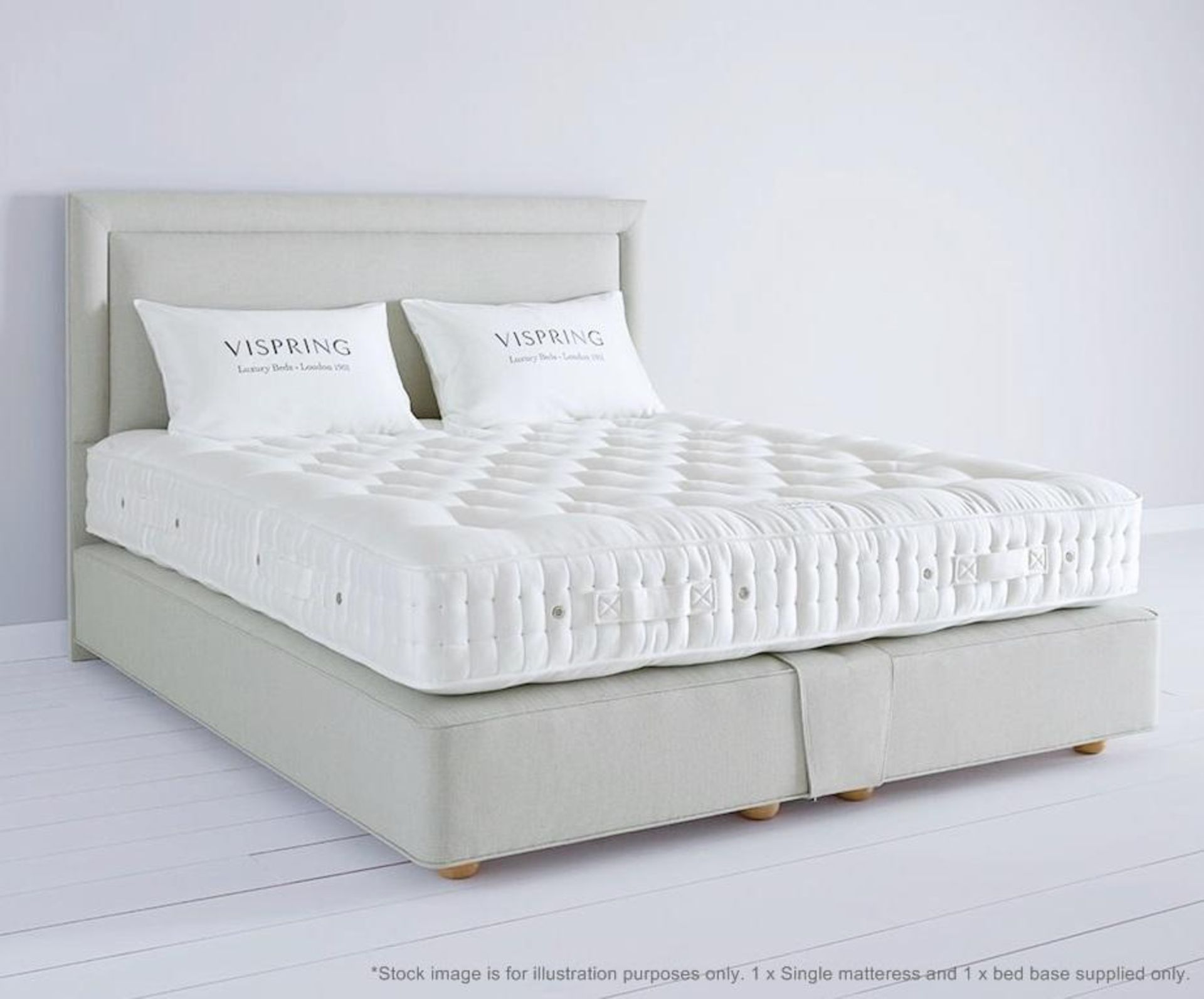 1 x VISPRING 'Baronet Superb' Luxury Single Mattress With Deluxe Bed Base - Handmade By British Craf