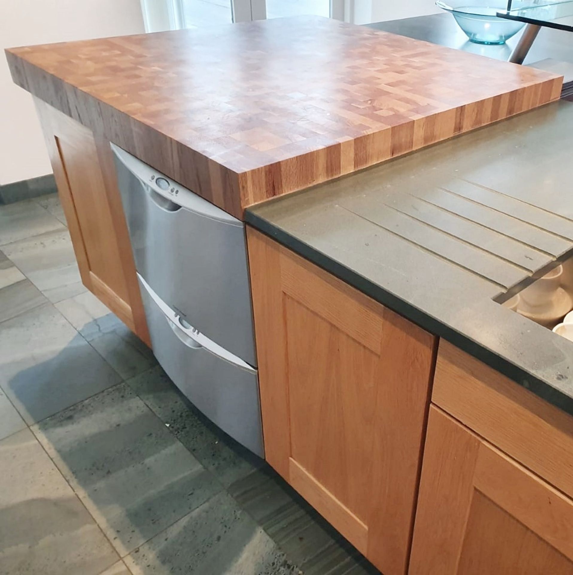 1 x Solid Oak Fitted Kitchen With Intergrated Miele Appliancess - CL487 - Location: Wigan *NO VAT* - Image 11 of 82