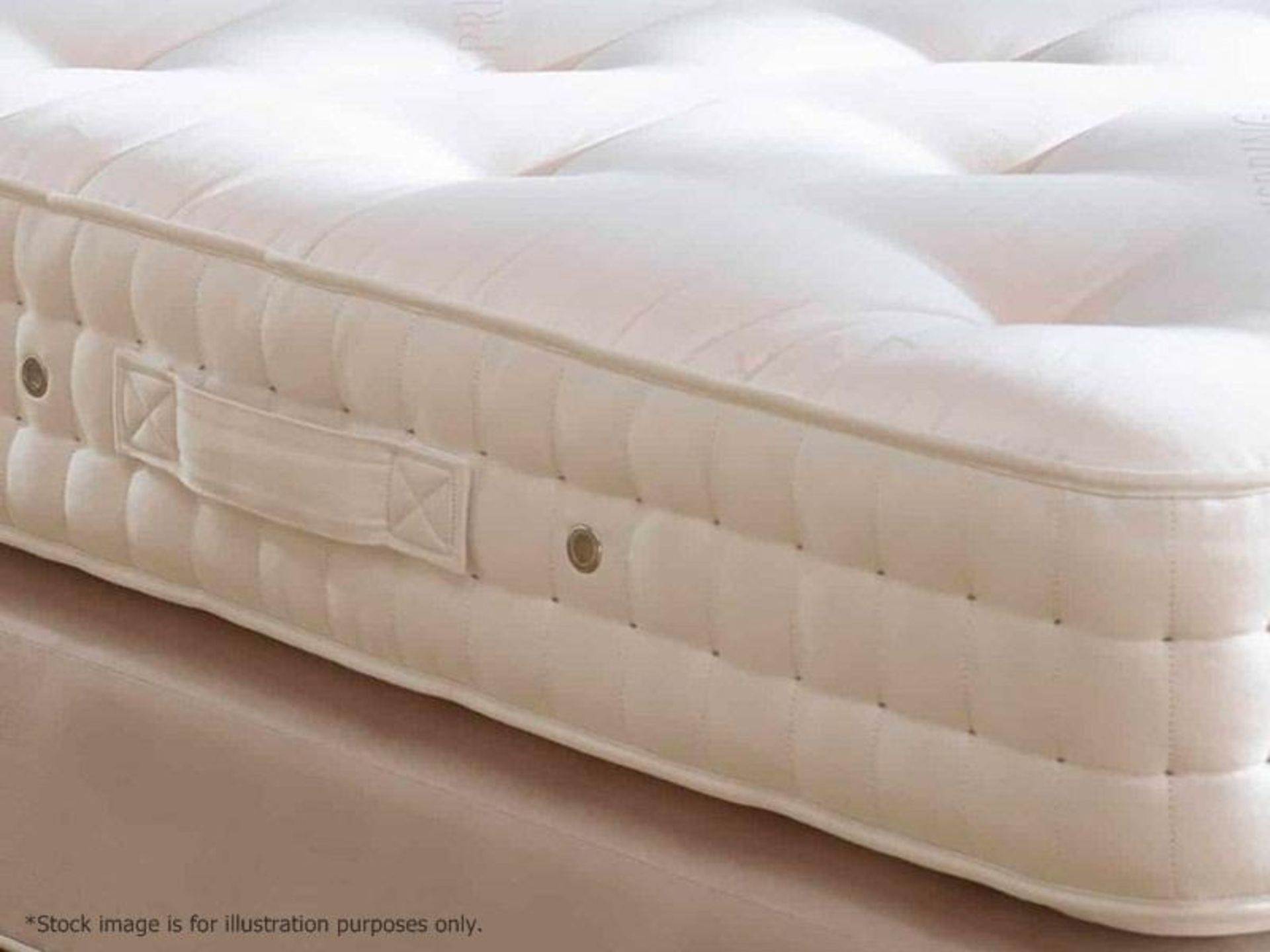 1 x VISPRING Luxury 'Elite' KING SIZE Mattress With Deluxe Divan Bed Base - Medium Tension - Image 2 of 13
