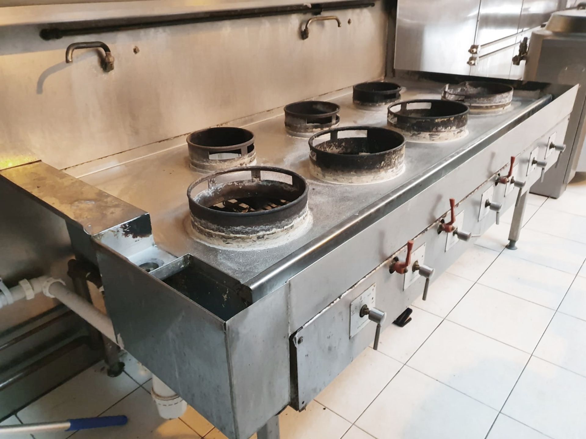 1 x Heavy Duty Stainless Steel Wok Burner Cooker Range **£5 Start - No Reserve** - Image 3 of 4