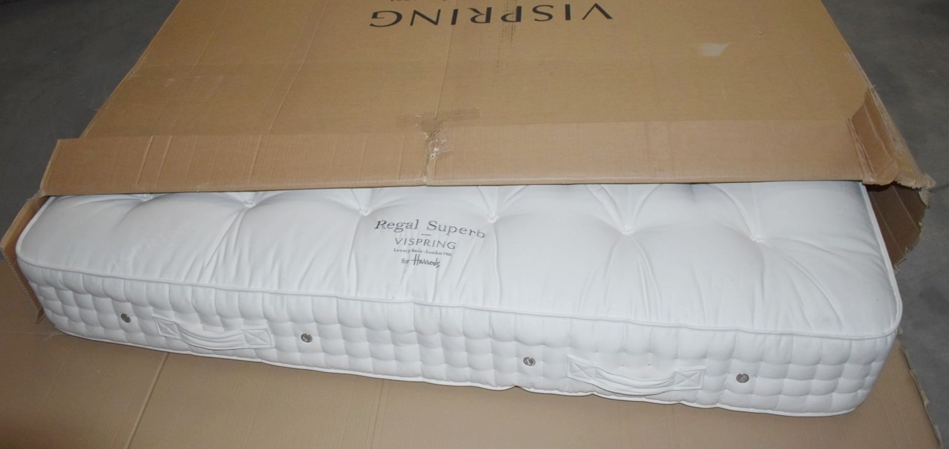 1 x VISPRING 'Regal Superb' Super-King Mattress With A VISPRING Prestige Double Divan Bed Base 180x2 - Image 3 of 11