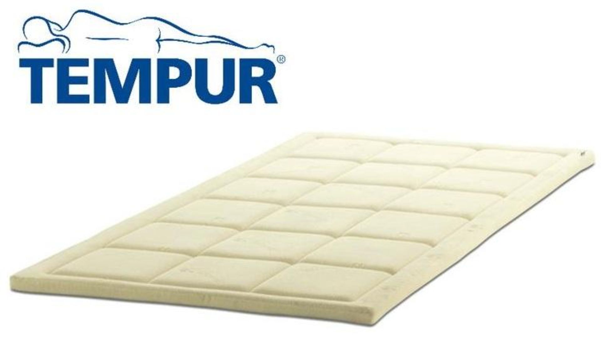 1 x TEMPUR 3.5cm Mattress Topper Deluxe - New & Sealed Stock - Original RRP £405.00