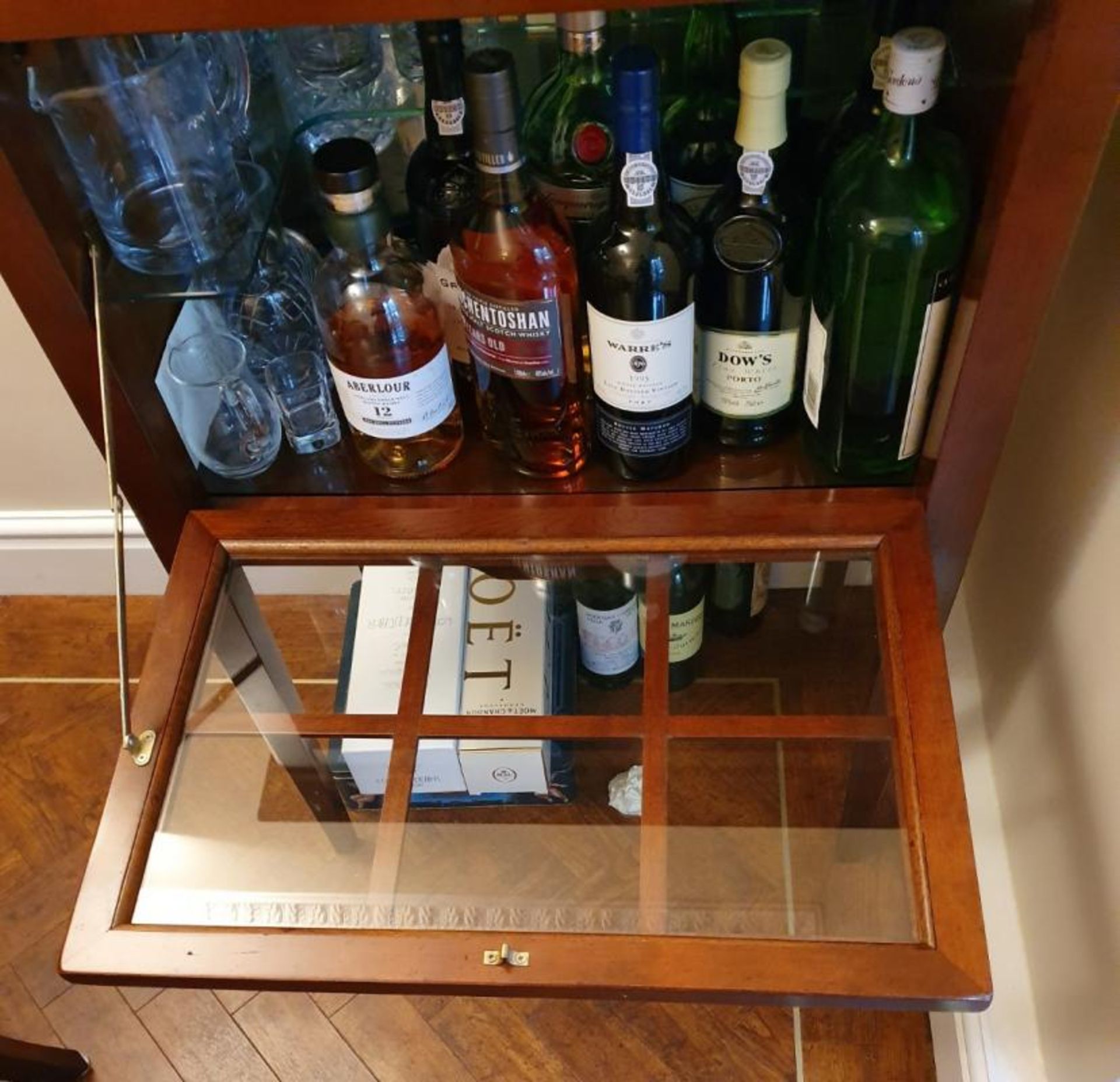 1 x GRANGE Glass Display Cupboard in Solid Cherry Wood - CL473 - Location: Bowdon WA14 - NO VAT ON H - Image 2 of 9