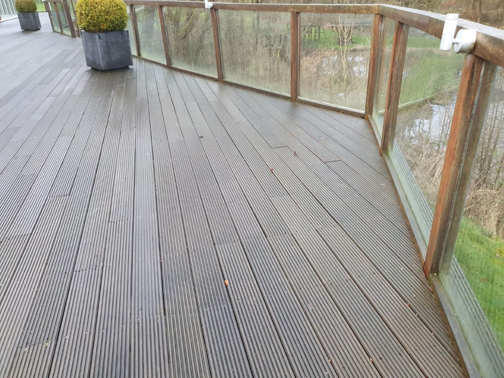 Large Quantity Of Outdoor Timber Decking & Glazed Balustrade - CL487 - Location: Wigan WN1 *NO VAT* - Image 5 of 21