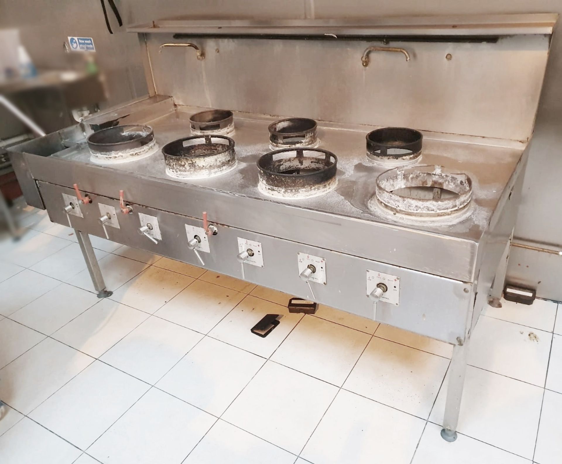 1 x Heavy Duty Stainless Steel Wok Burner Cooker Range **£5 Start - No Reserve**