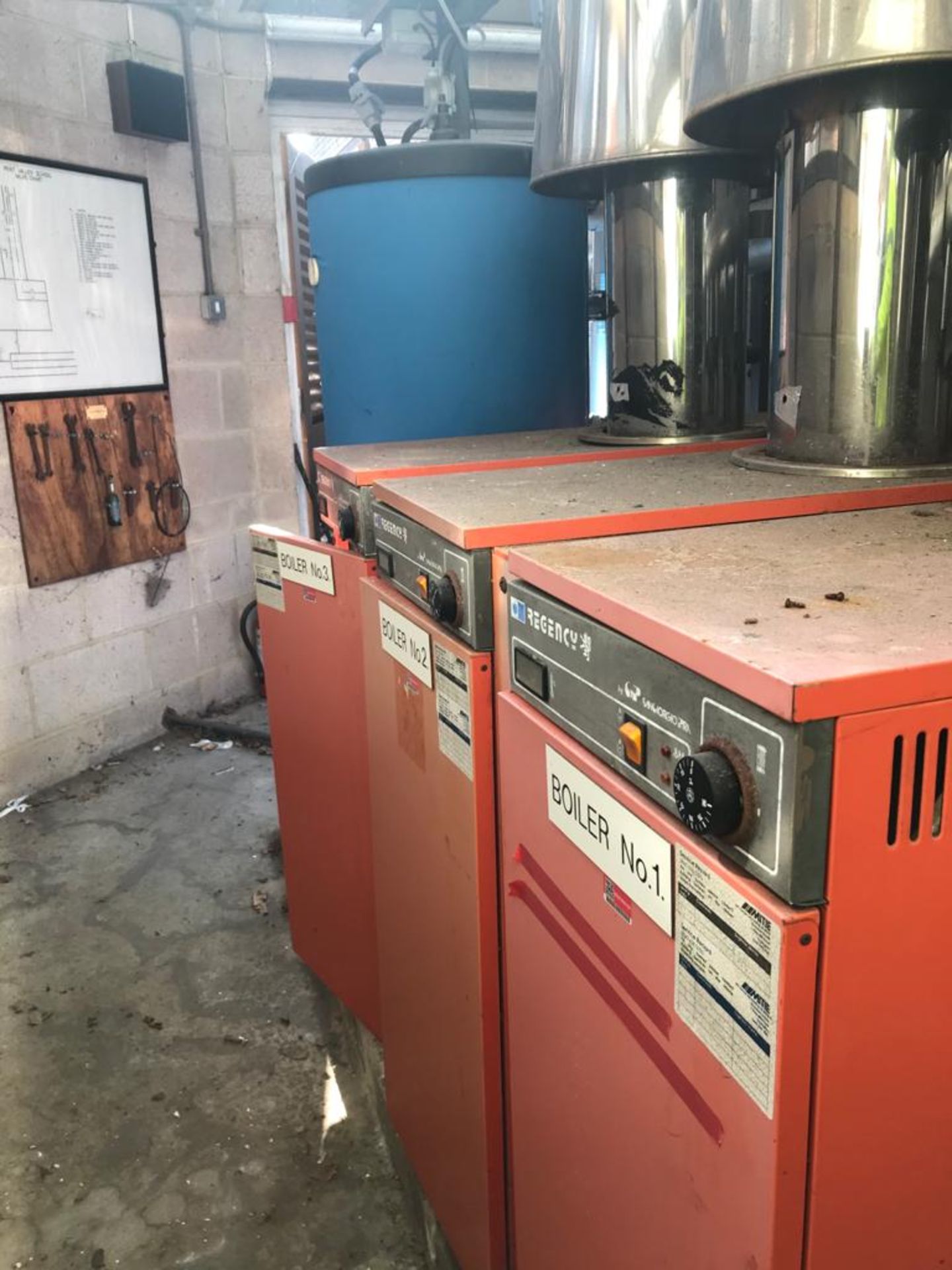 Contents of School Boiler Room - Includes 3 x Regency GBS Series 2 Boilers, Water Tanks, Grundfos - Image 6 of 29