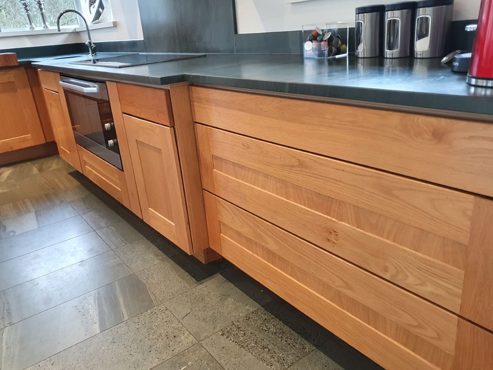 1 x Solid Oak Fitted Kitchen With Intergrated Miele Appliancess - CL487 - Location: Wigan *NO VAT* - Image 30 of 82