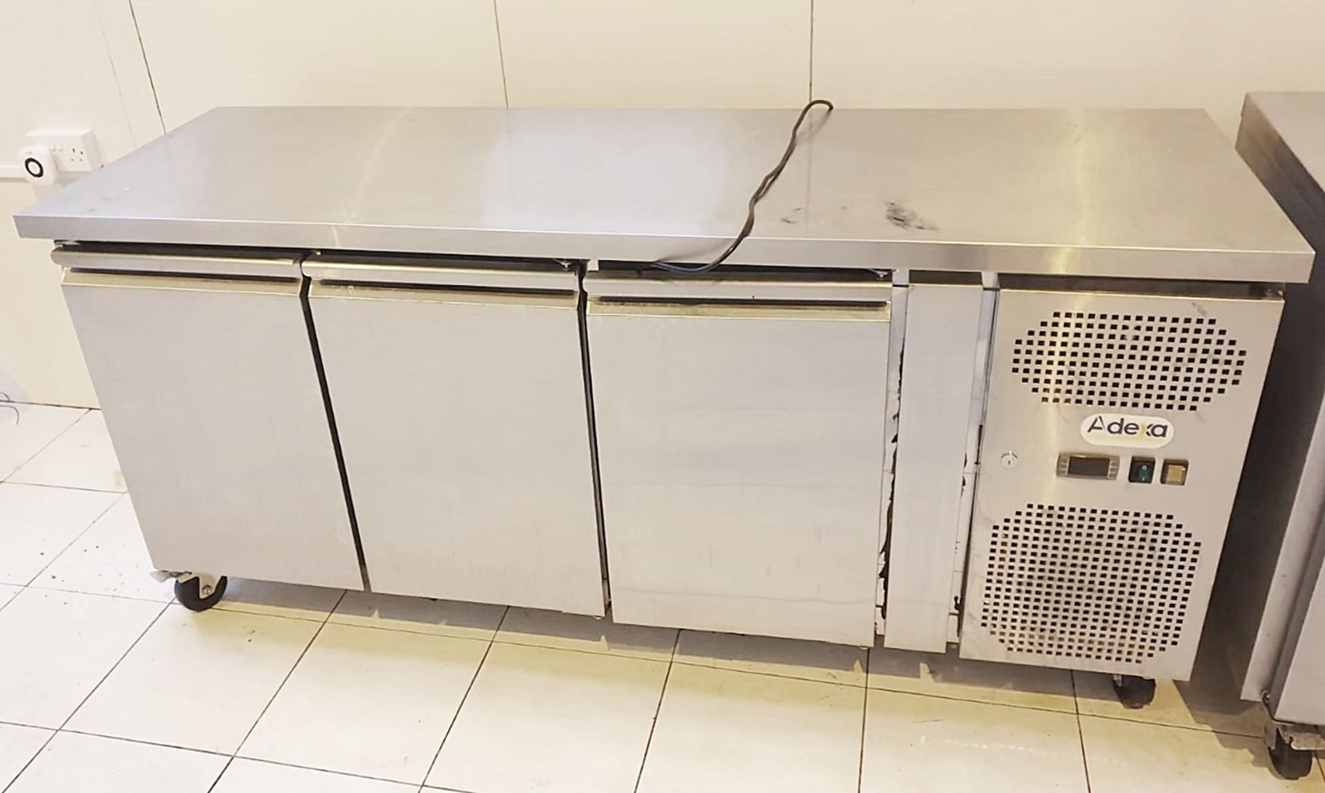 1 x Stainless Steel 3-Door Snack Counter Freezer SNACK3100BT **£5 Start - No Reserve**