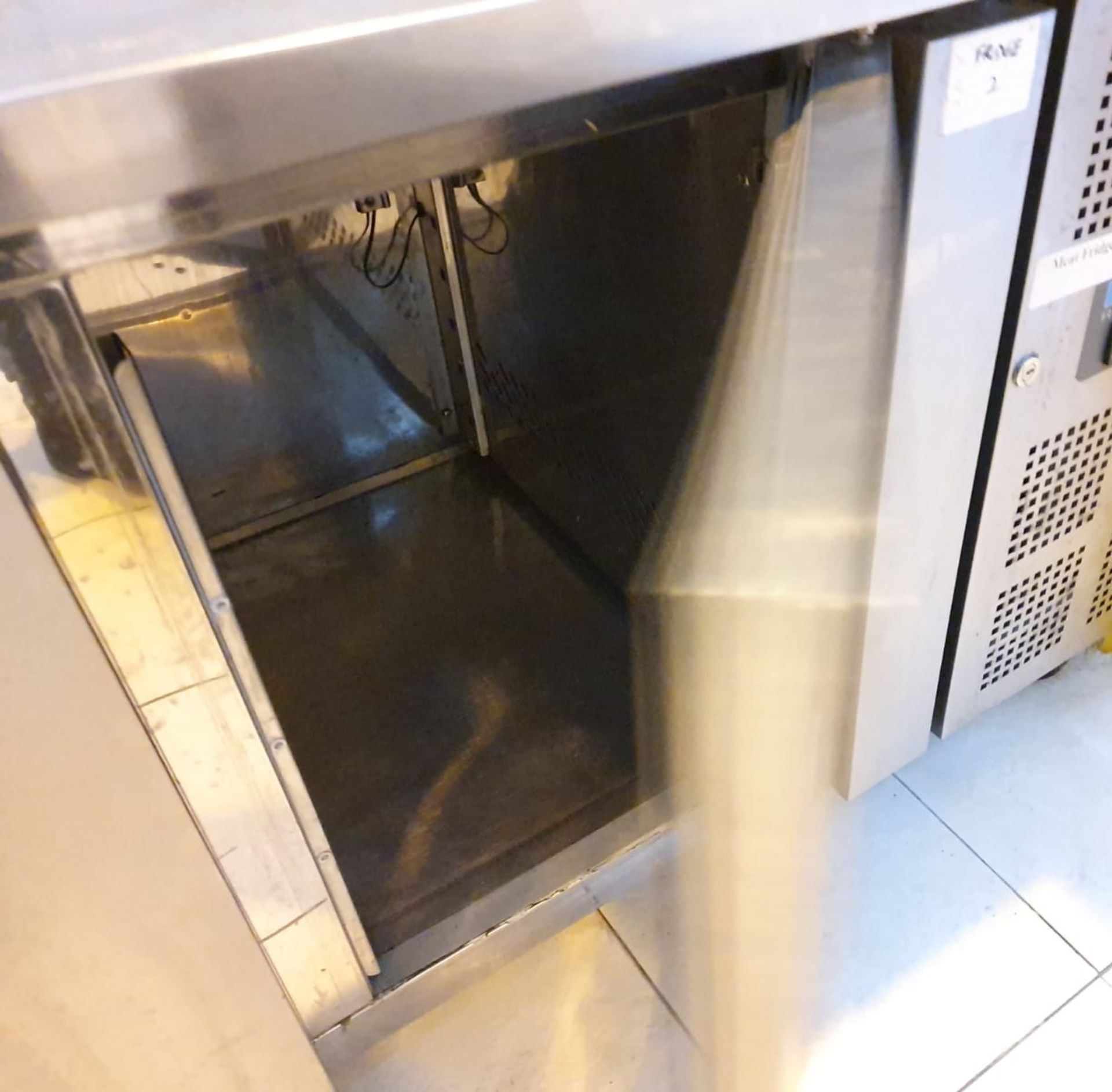 1 x Polar Stainless Steel 4-Door Counter Freezer 553 Ltr. Model: G601 **£5 Start - No Reserve** - Image 5 of 7