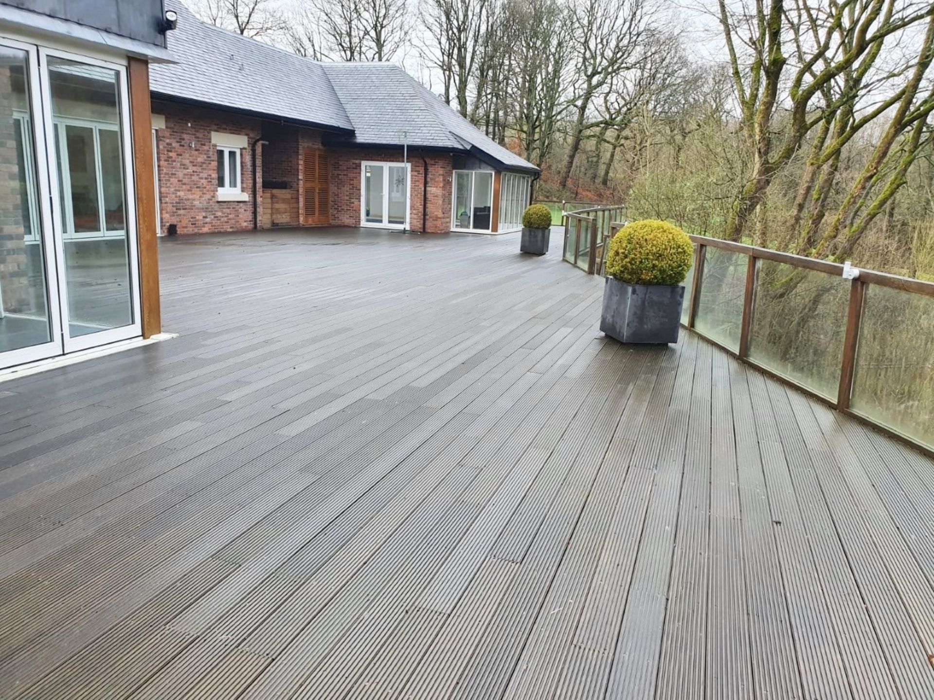 Large Quantity Of Outdoor Timber Decking & Glazed Balustrade - CL487 - Location: Wigan WN1 *NO VAT* - Image 2 of 21