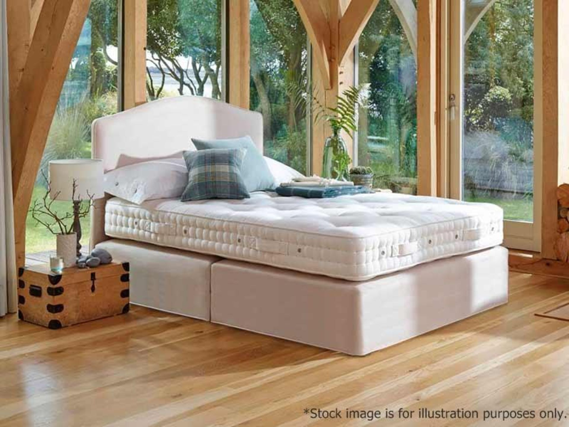 1 x VISPRING Luxury 'Elite' KING SIZE Mattress With Deluxe Divan Bed Base - Medium Tension