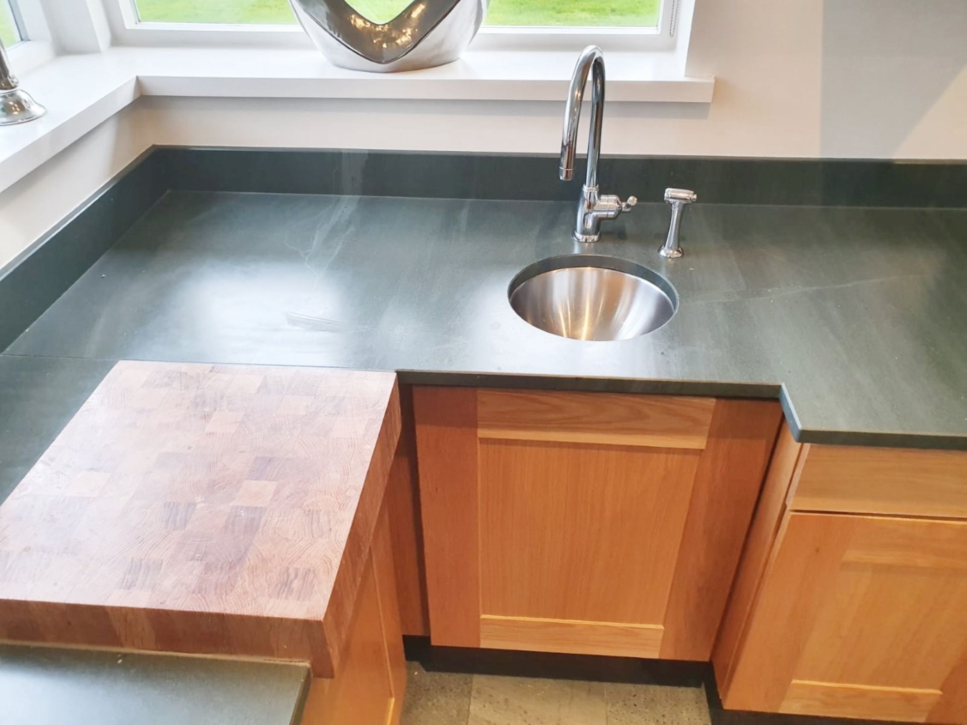 1 x Solid Oak Fitted Kitchen With Intergrated Miele Appliancess - CL487 - Location: Wigan *NO VAT* - Image 24 of 82