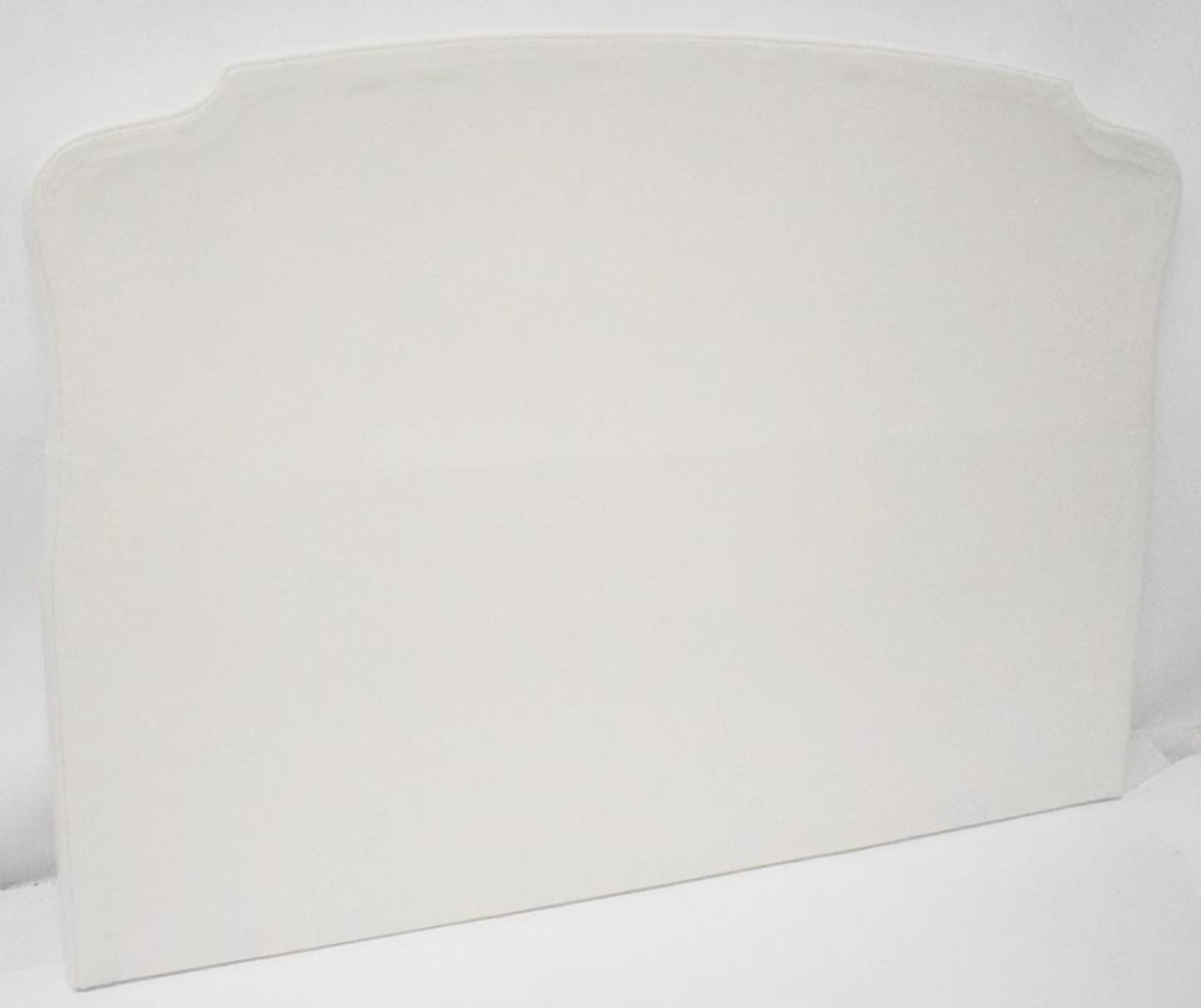 1 x VISPRING 'Eccleston' Handcrafted Leather Upholstered Super-King Size Headboard - Colour Ivory - - Image 3 of 5