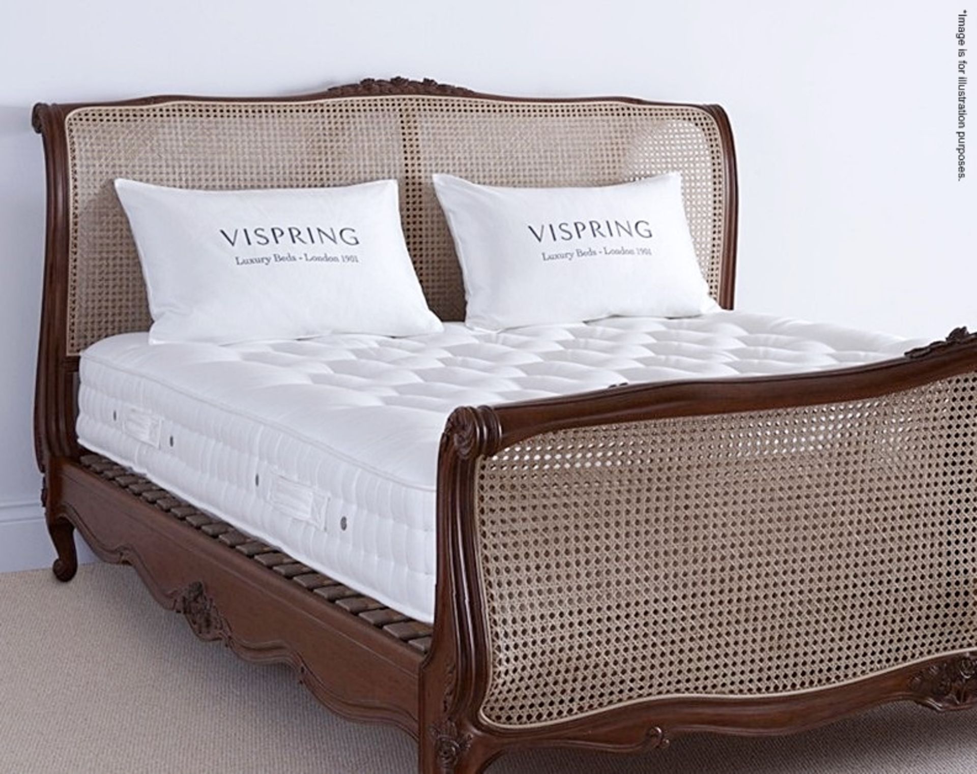 1 x VISPRING 'Bedstead Supreme' Small Emperor Mattress With Heaven Luxury Supreme Topper - 202x200cm