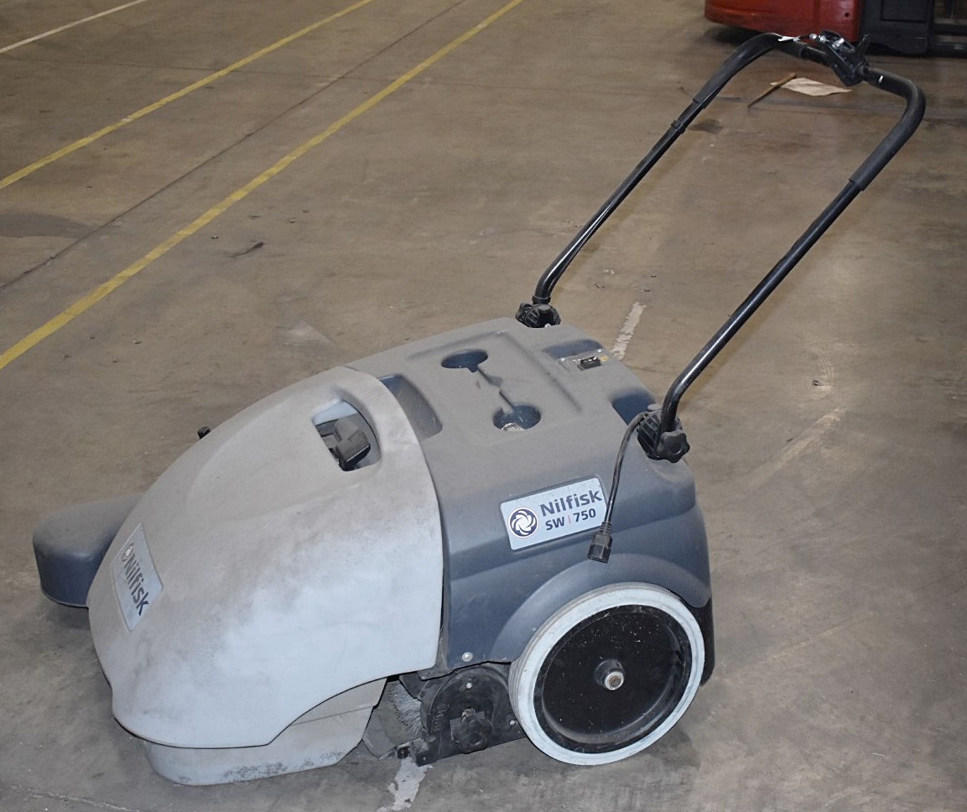 1 x Nilfisk Floor Sweeper SW 750 - Ref FE190 WH - CL480 - Location: Altrincham WA14