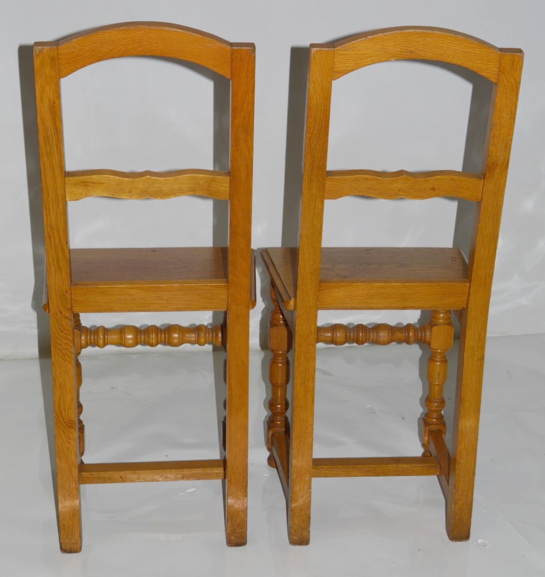 14 x Solid Wood Bistro Dining Chairs - Removed From A Leading Patisserie In London - Ref: MA103 - Image 4 of 5