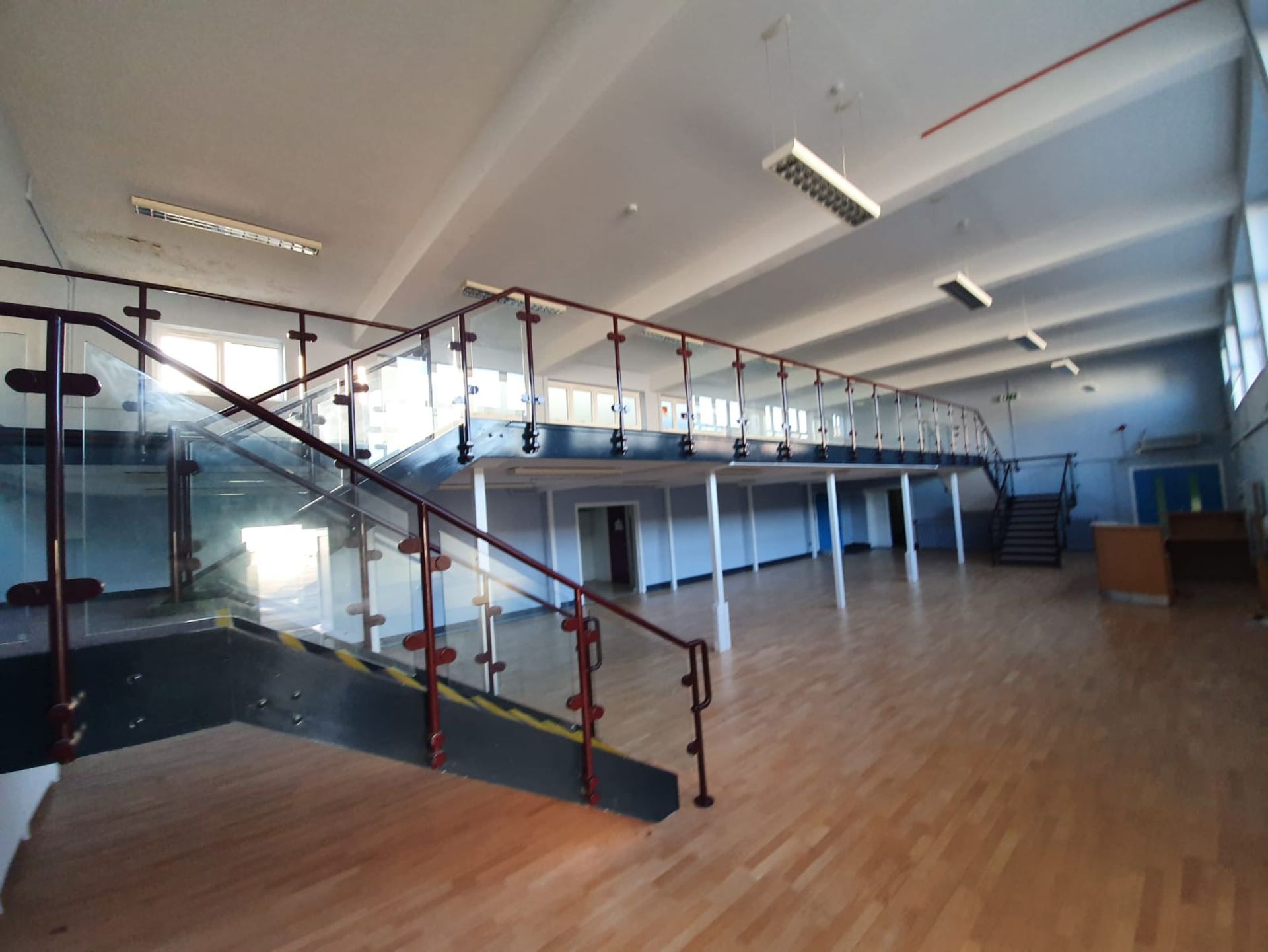 1 x Mezzanine Floor With Two Sets of Floating Stairs and Glazed Safety Panels With Hand Rails - From - Image 10 of 18