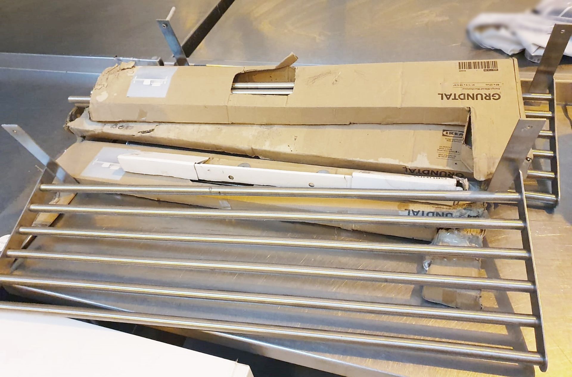 An Assortment Of Ikea Shelves - Recently Removed From A Working Commercial Kitchen Environment **£