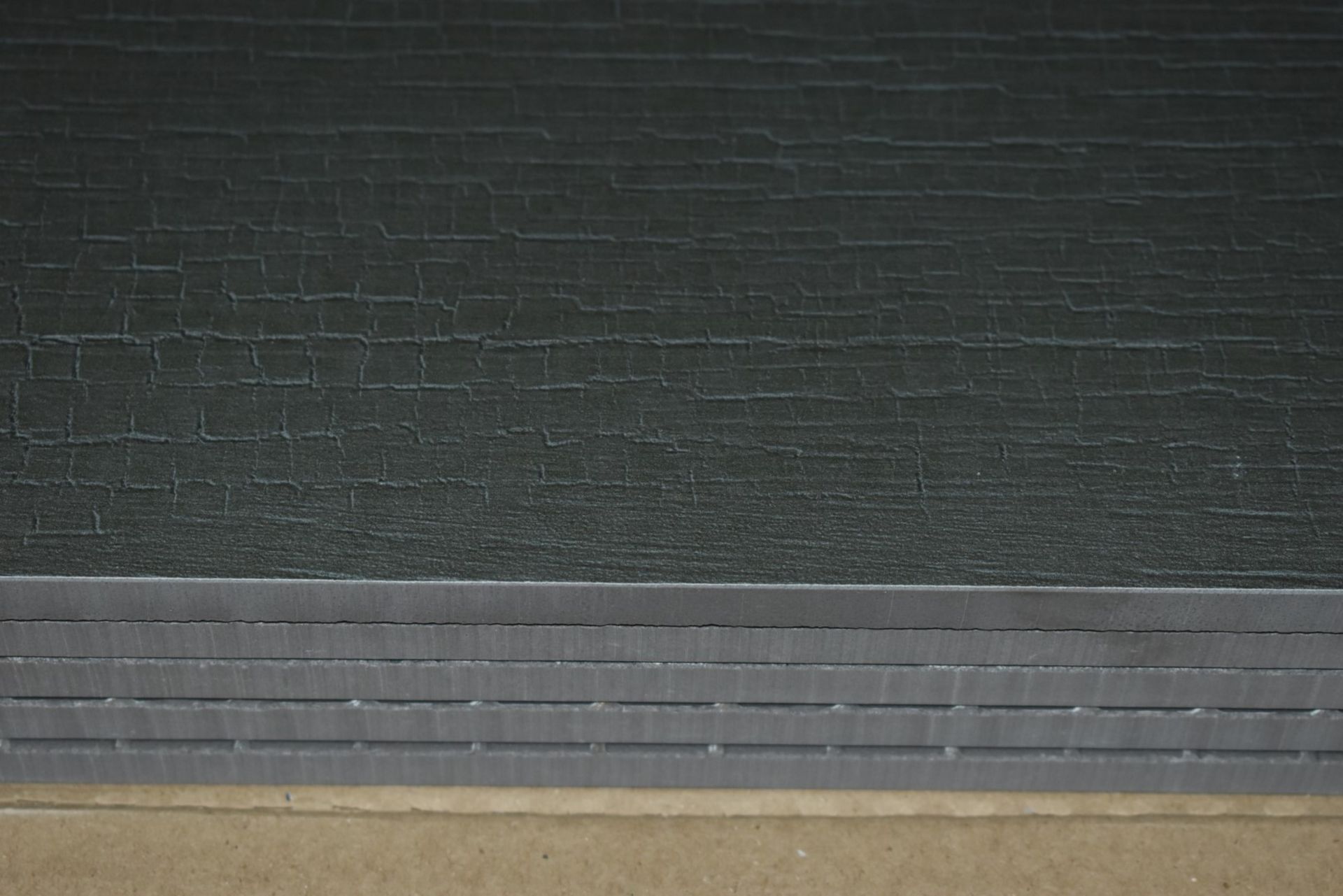 12 x Boxes of RAK Porcelain Floor or Wall Tiles - M Project Wood Design in Dark Grey - 19.5 x 120 cm - Image 7 of 8