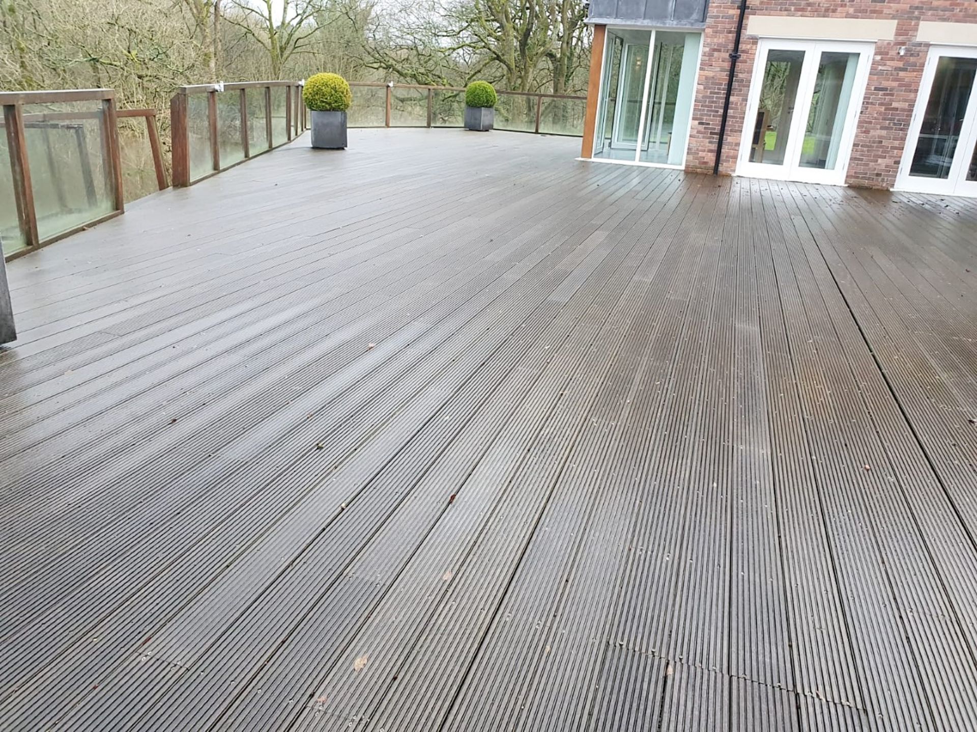 Large Quantity Of Outdoor Timber Decking & Glazed Balustrade - CL487 - Location: Wigan WN1 *NO VAT* - Image 9 of 21