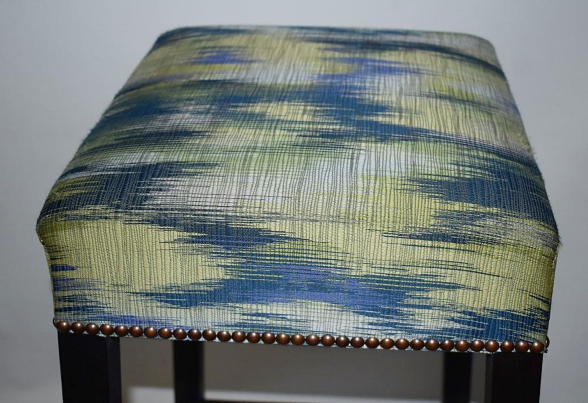 1 x Contemporary Bar Stool Upholstered In A Chic Designer Fabric - Recently Removed From A Famous De - Image 5 of 6