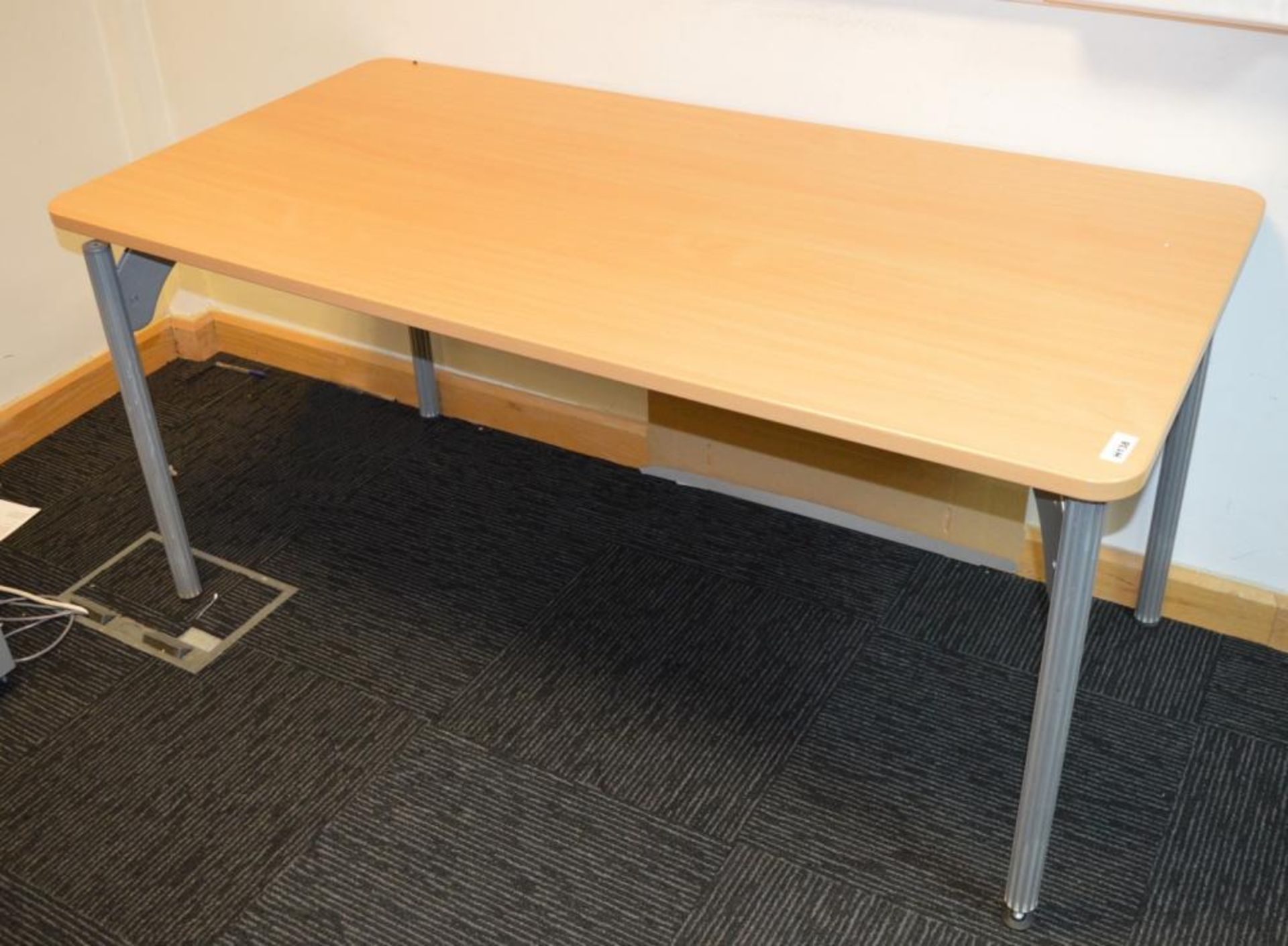 2 x Beech Office Desks - H73 x W150 x D75 cms - CL011 - Location: Bolton BL1