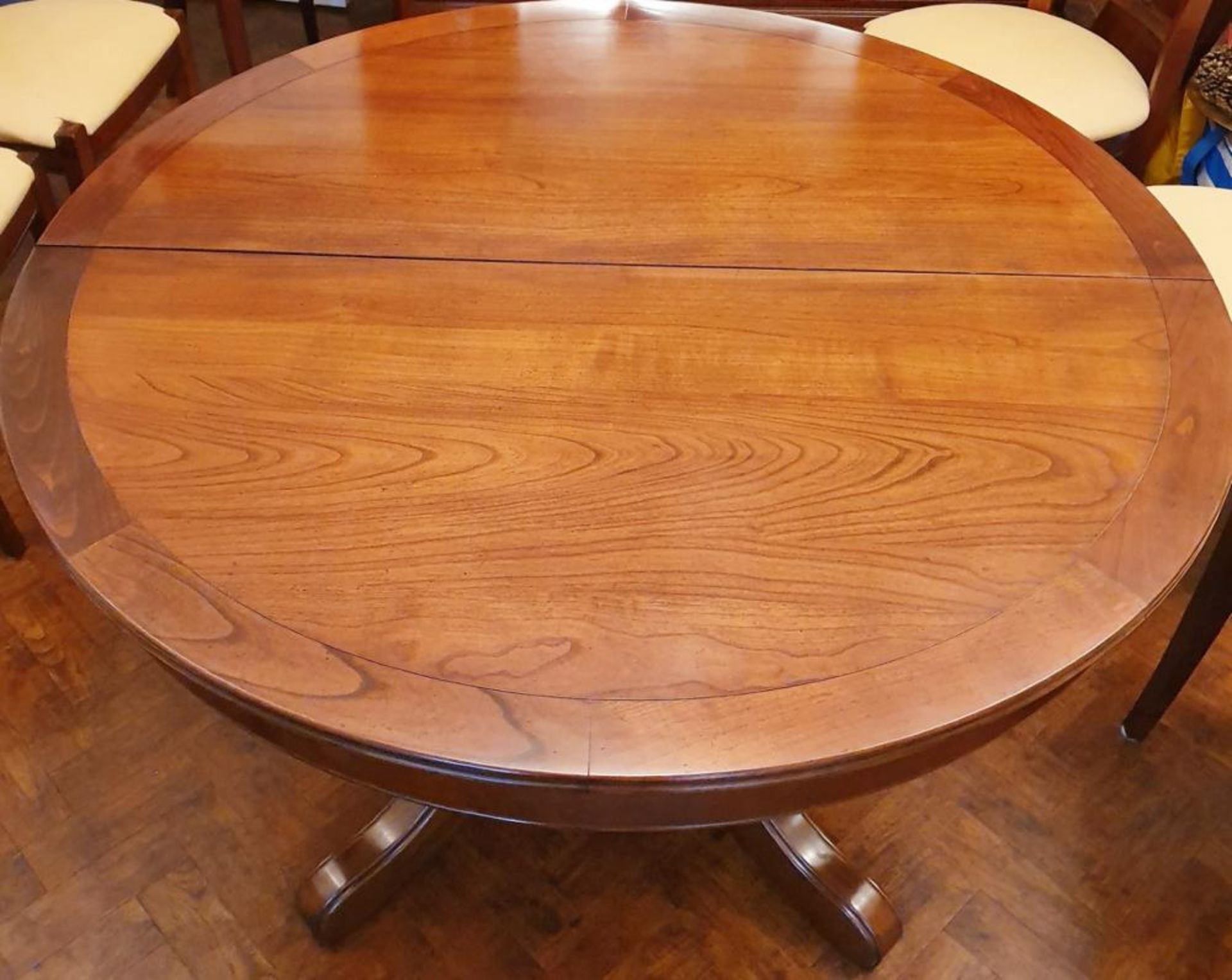 1 x GRANGE Dining Table in Solid Cherry Wood with 8 Matching Chairs - CL473 - Location: Bowdon WA14 - Image 3 of 18