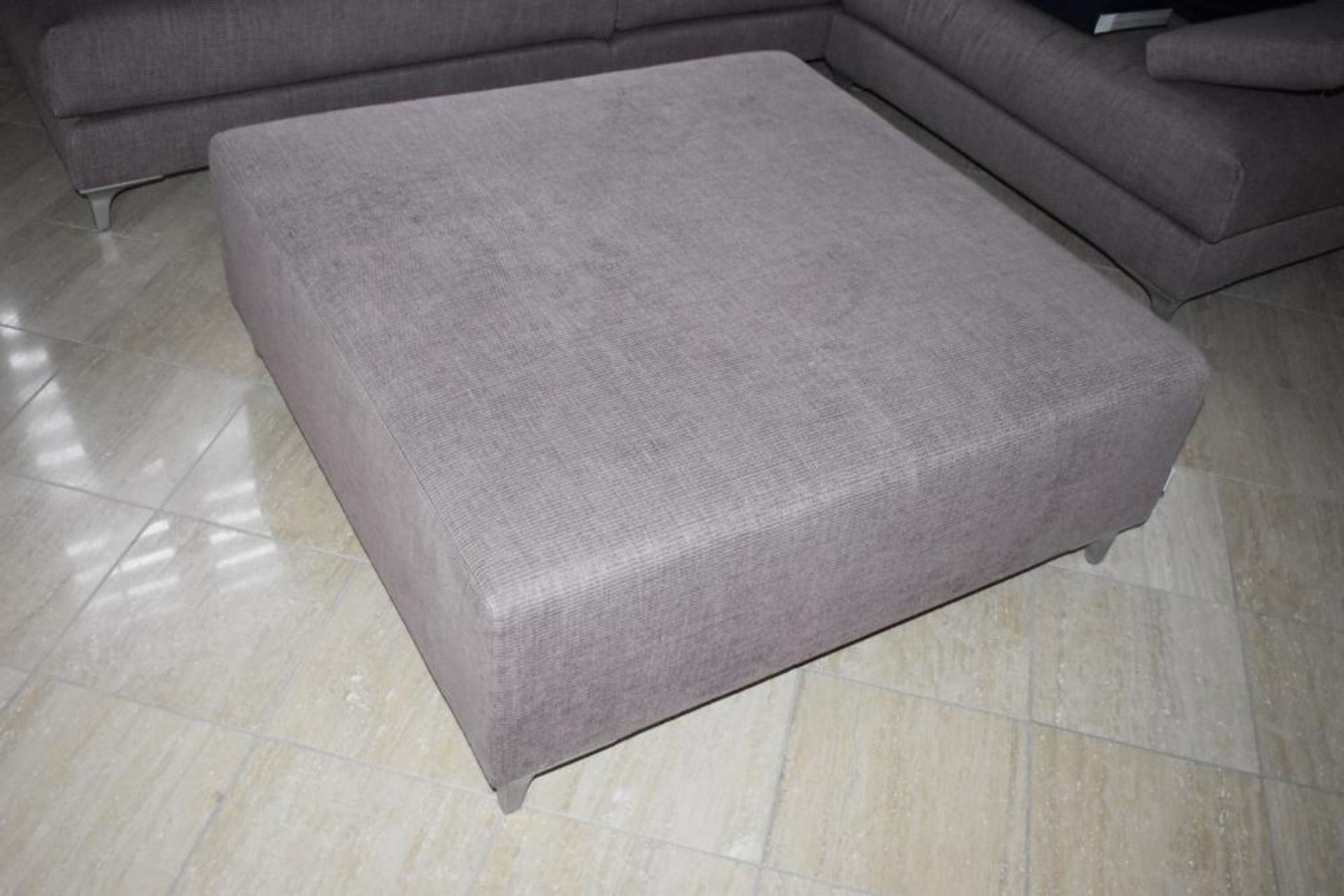 1 x SWAN Italia Corner Sofa and Ottoman finished in Light Purple - CL469 - Location: Prestwich M25 - - Image 7 of 14