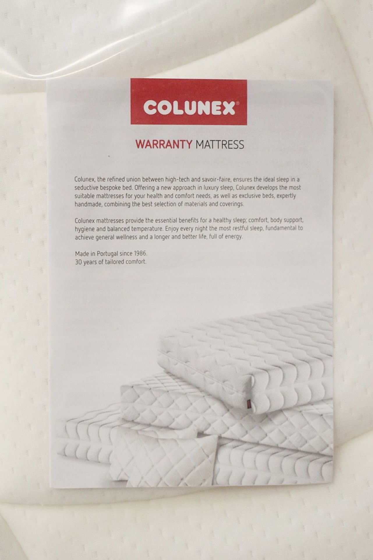 1 x COLUNEX 'Best' Mattress - Custom Single: 75 x 180 x 27cm - Medium Firmness - Original RRP £1,274 - Image 3 of 10