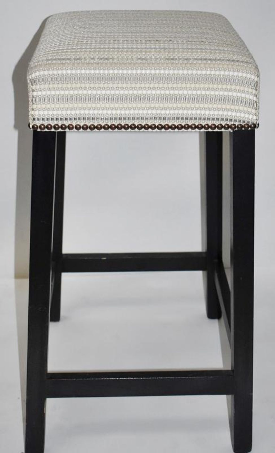 1 x Contemporary Bar Stool Upholstered In A Chic Designer Fabric - Recently Removed From A Famous De - Image 5 of 5