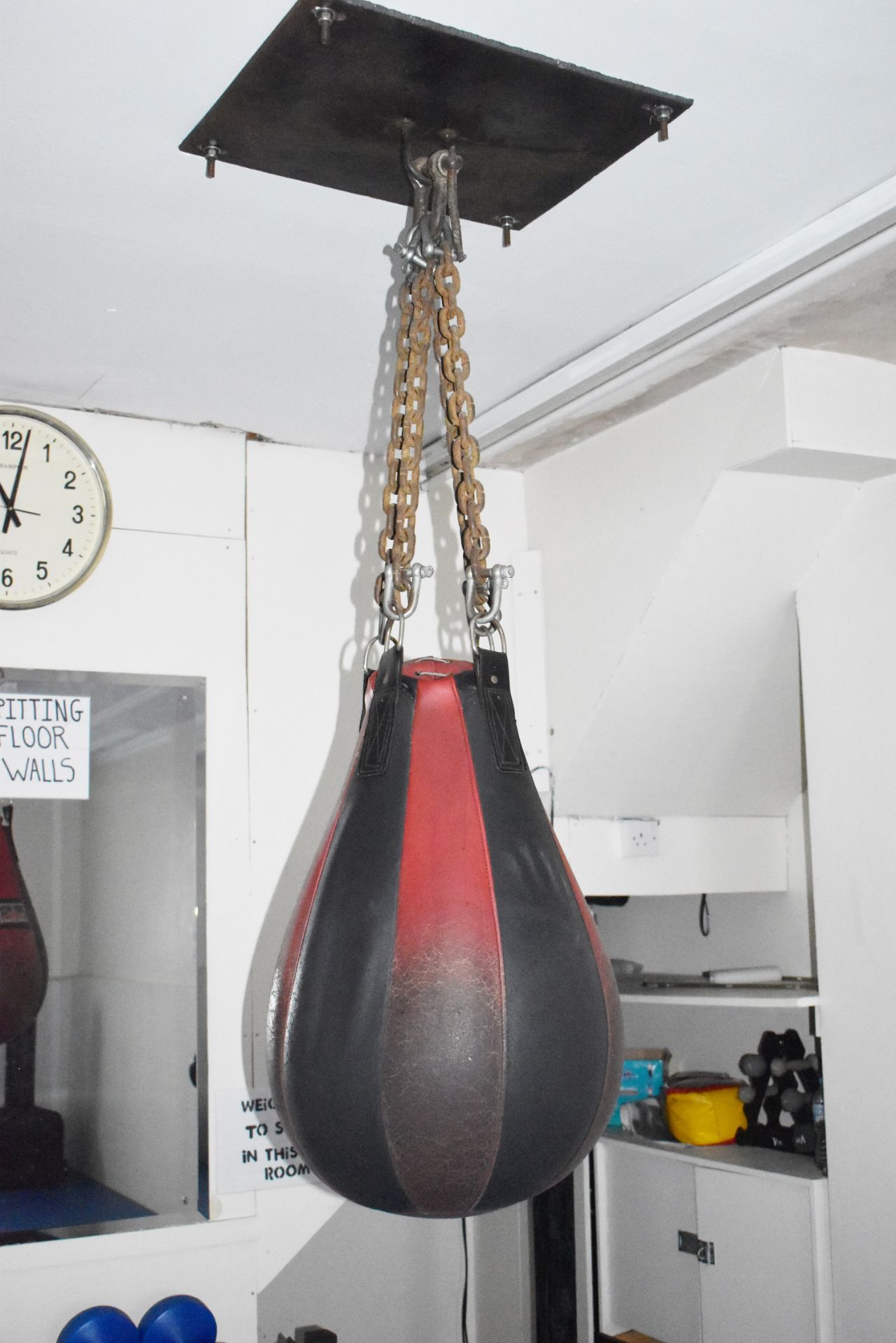 3 x Ceiling Mounted Punch Kick Bags Suitable For Boxing or Martial Arts etc - CL476 - Location: - Image 3 of 4