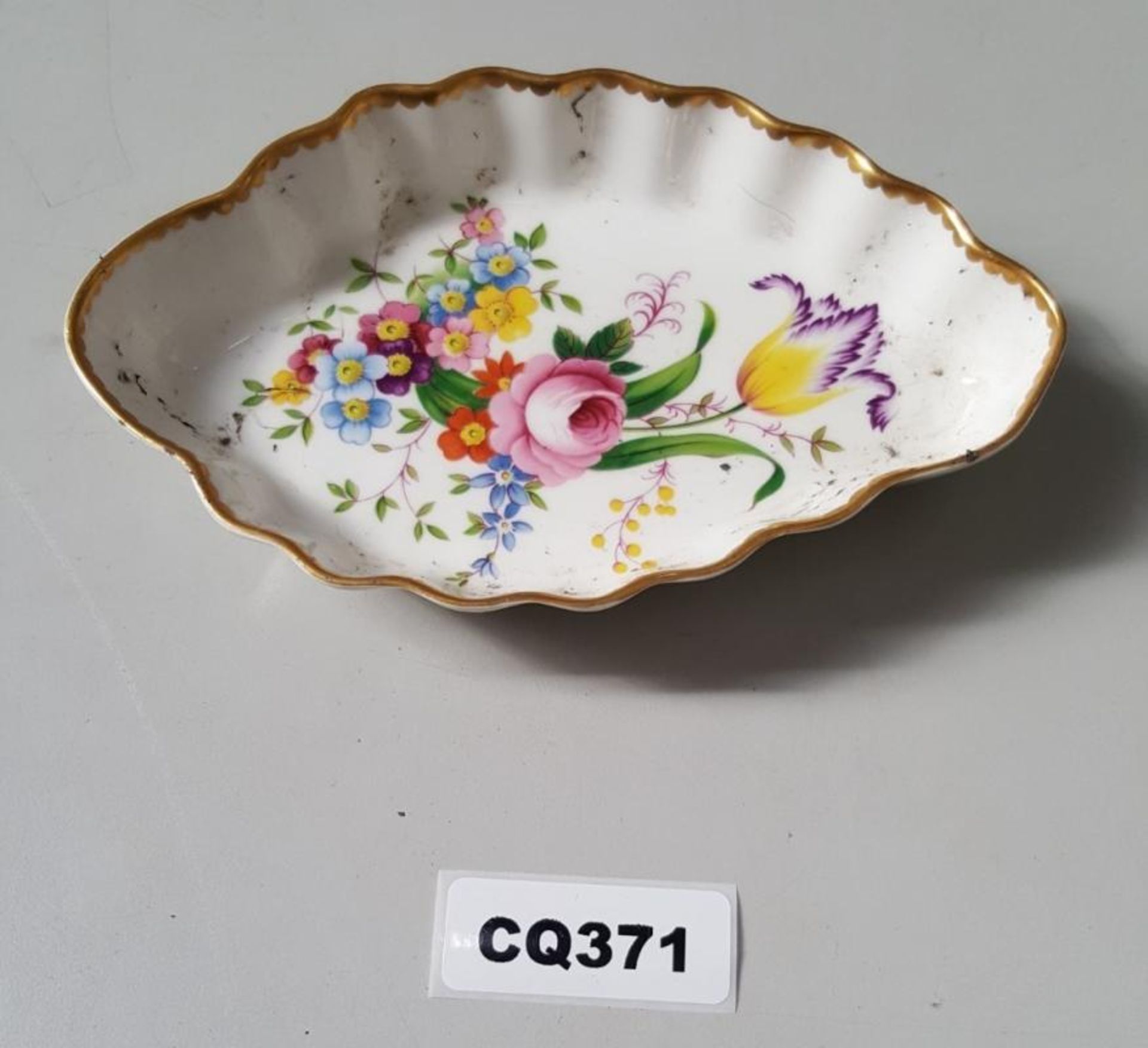 1 x Abbeydale Bone China Small Serving Dish - Ref CQ371 E - Dimensions: L17/W11cm - CL334 - Location