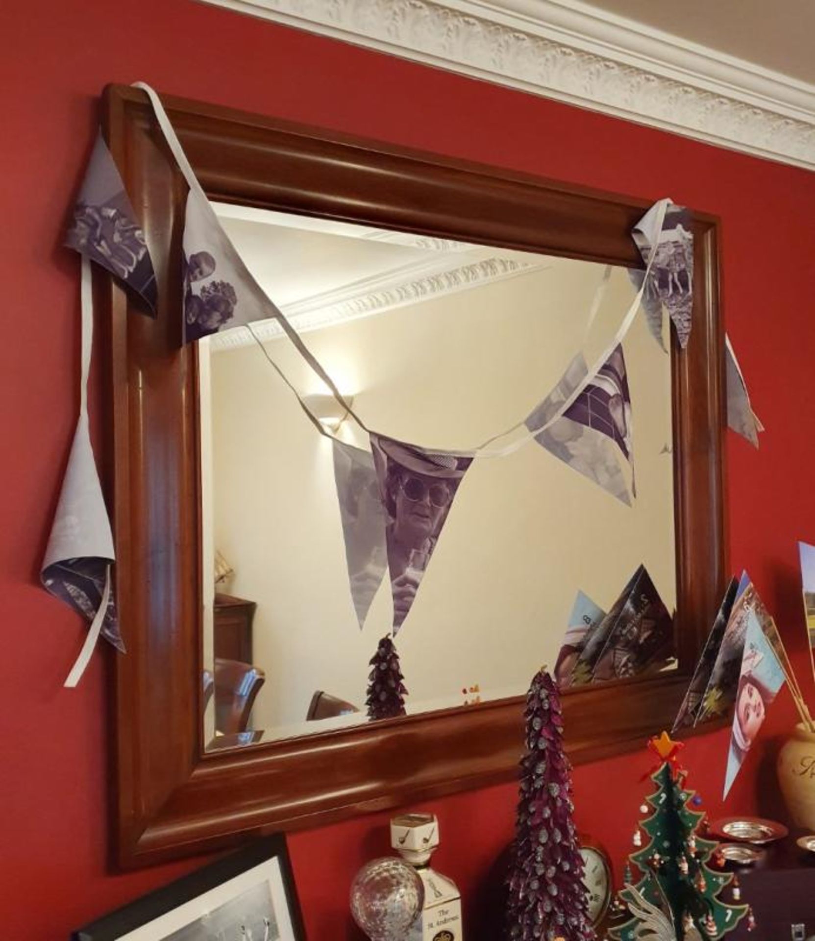 1 x GRANGE Framed Mirror in Cherry Wood - CL473 - Location: Bowdon WA14 - NO VAT ON HAMMER - Used In - Image 4 of 5