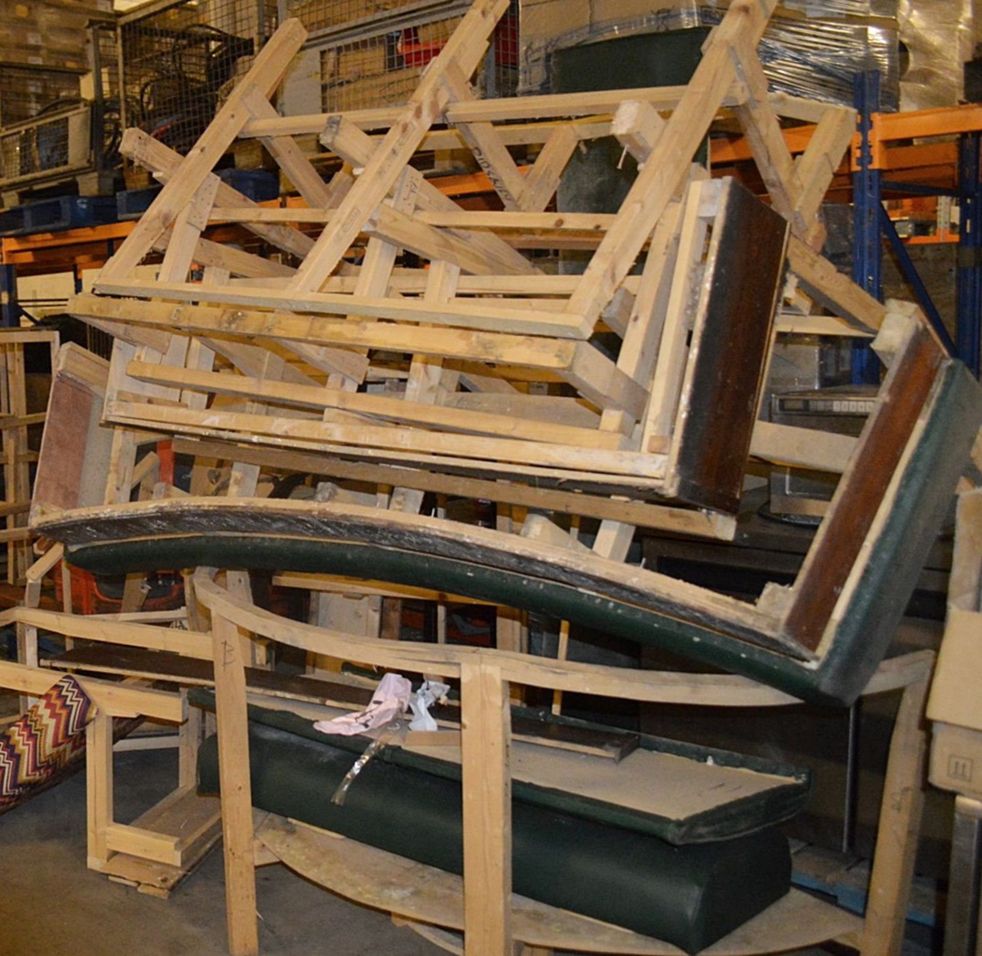 Large Assortment Of Commercial Restaurant Booth Seating - Includes Over 50 x Frames & 40 x Cushions