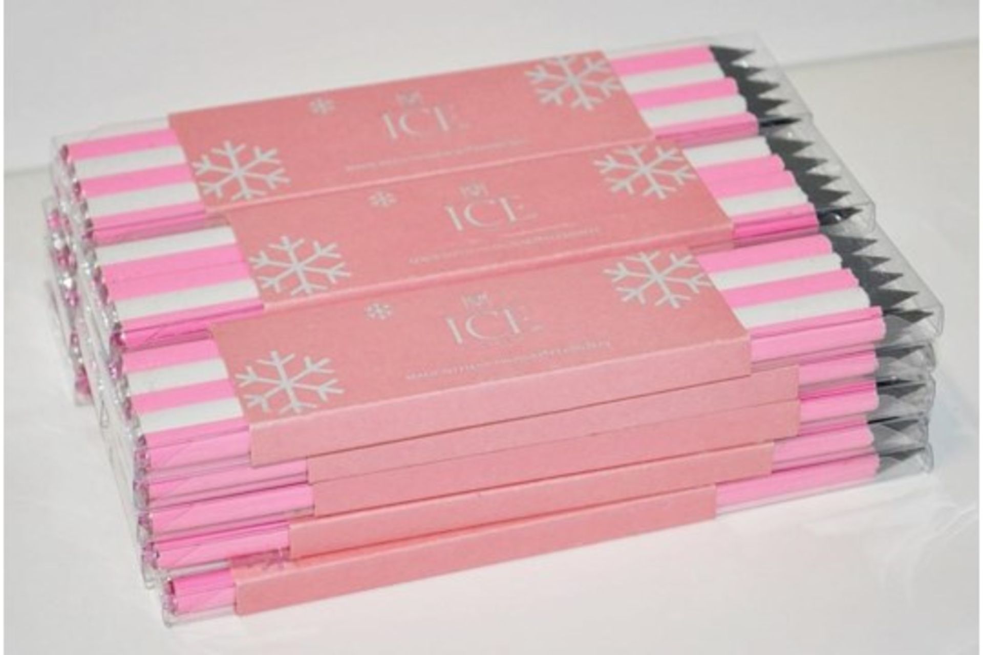 10 x ICE London Christmas Pencil Sets - Colour: PINK - Made With SWAROVSKI® ELEMENTS - Each Set Cont - Image 3 of 4