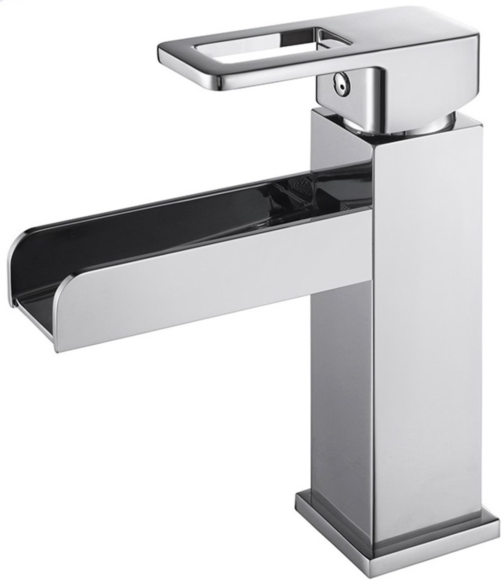 1 x High Quality Chromed Solid Brass Single Handle Basin Mixer - Brand New & Boxed - Ref: GAT1-8/AF3
