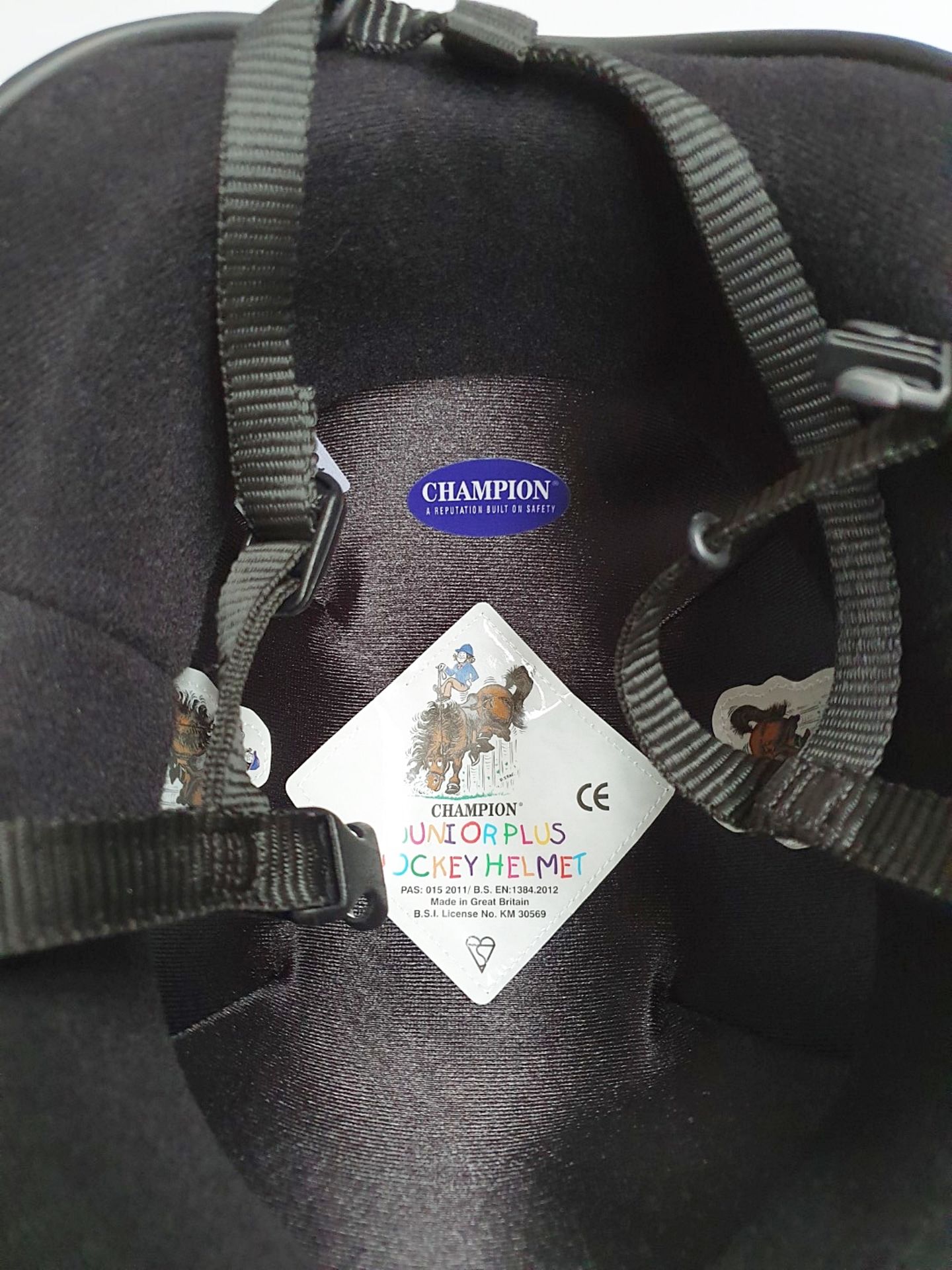1 x Junior Plus Equestrian Jockey Helmet in Black - Size: 59-60cm - Ref726 - CL401 - Brand New Stock - Image 5 of 7