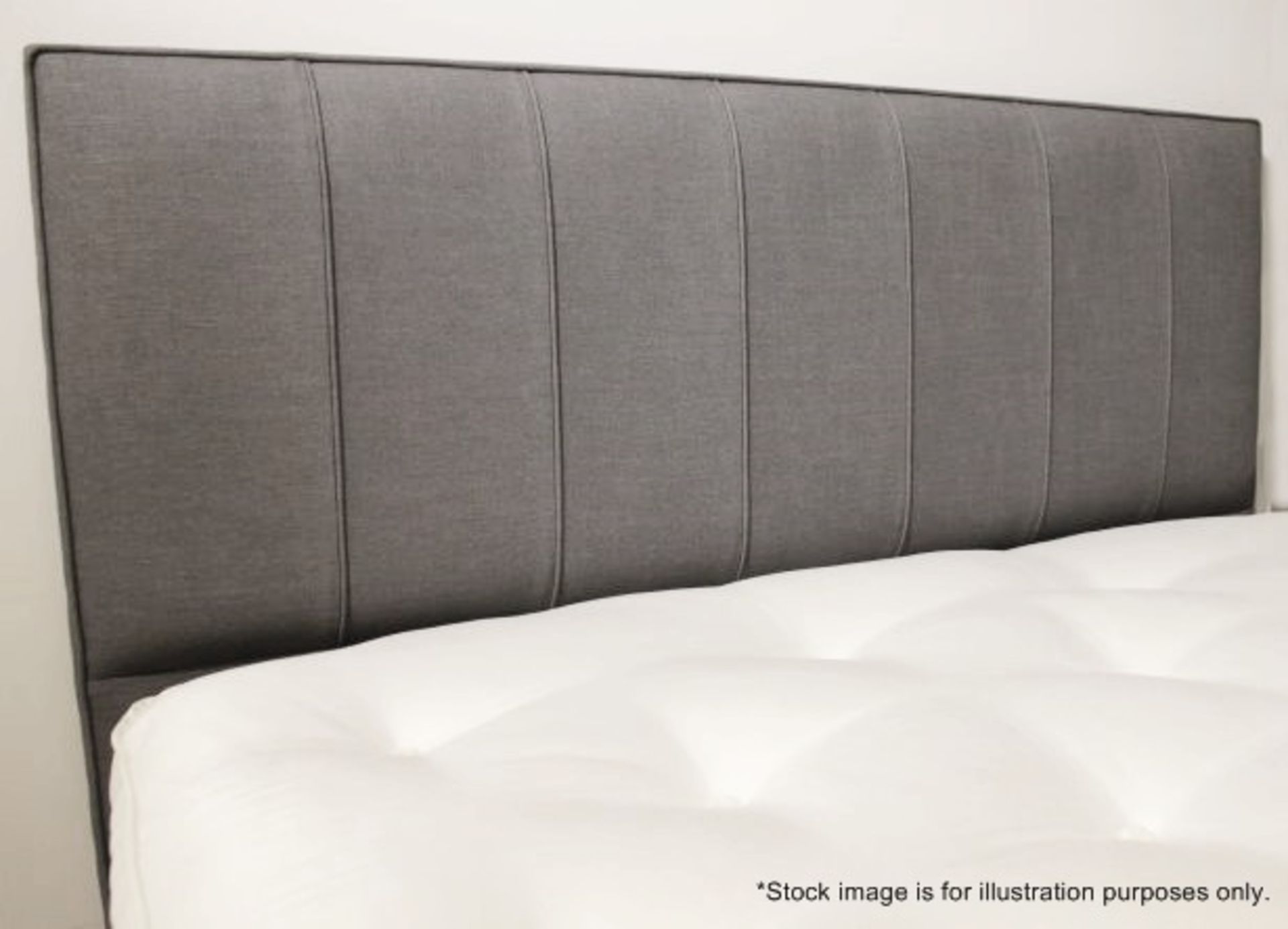 1 x VISPRING 'Hera' Luxury Handcrafted Double (135cm) Headboard In Grey ...