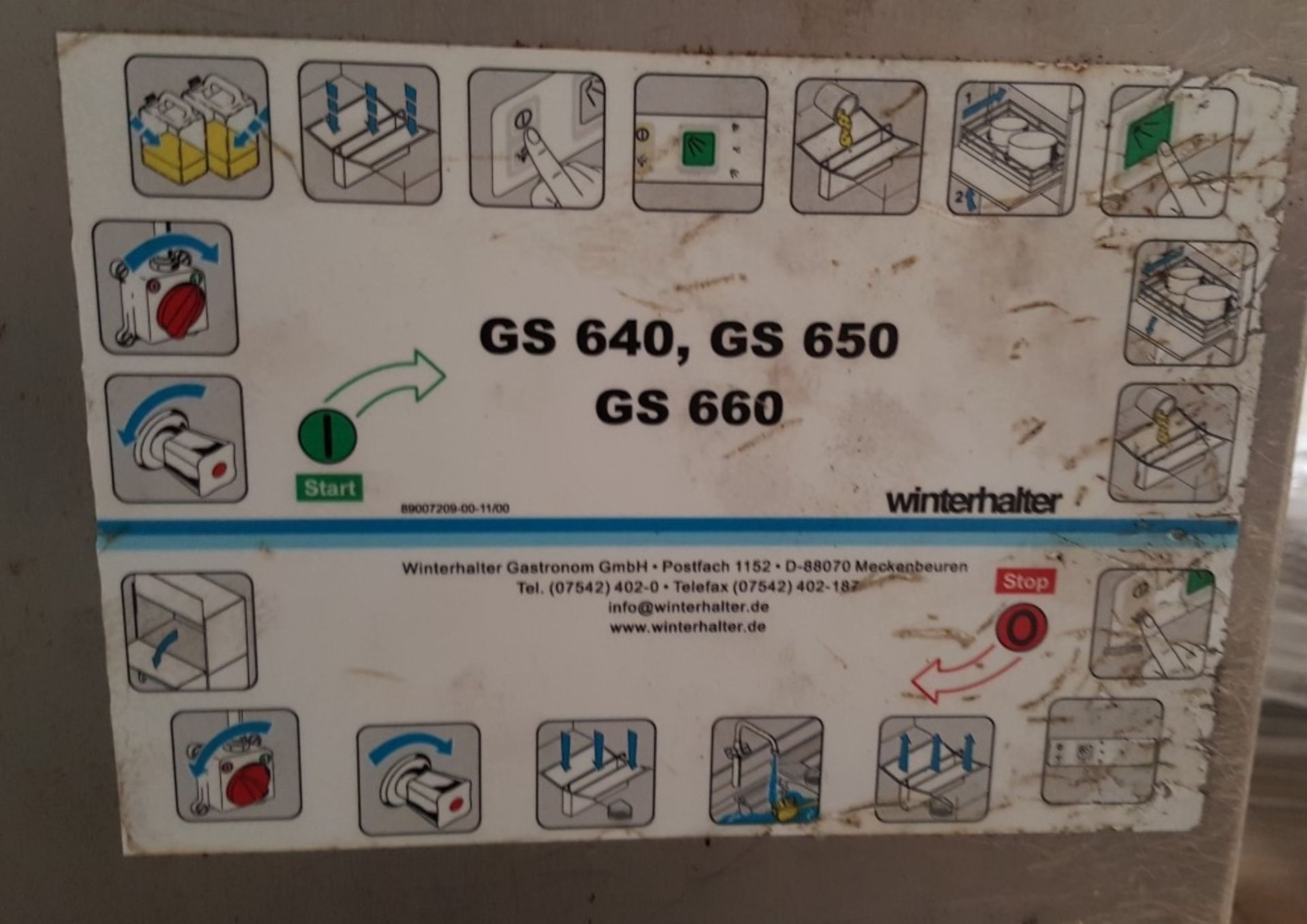 1 x WINTERHALTER GS 640 Single Utensil Dishwasher - CL455 - Ref CBU8 - Location: Altrincham WA14 - Bild 10 aus 11