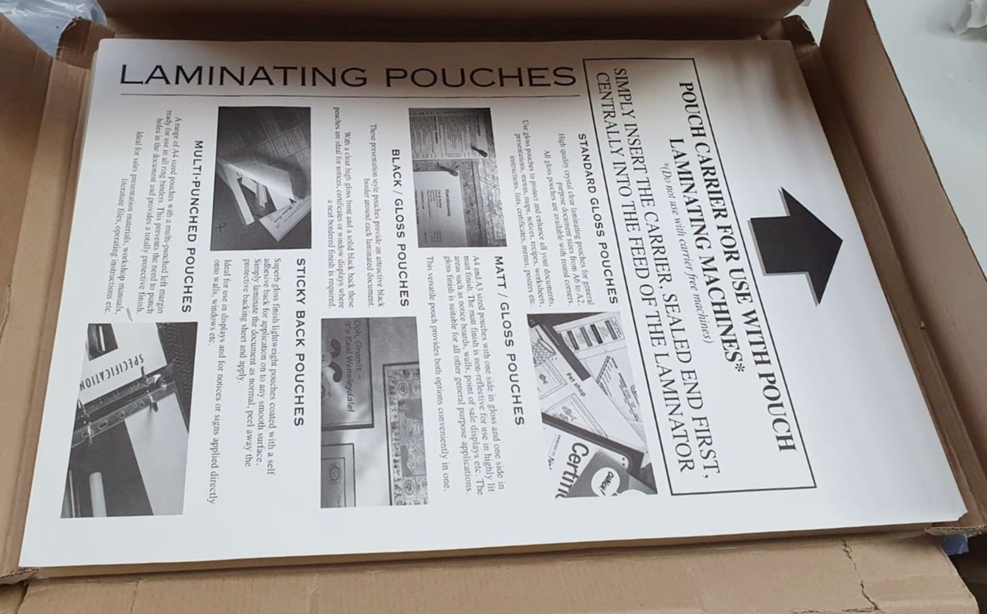Job Lot Of Laminating Pouches + 4 x Picture Frames - Unused Boxed Stock *£1 Start, No Reserve* - Bild 6 aus 6