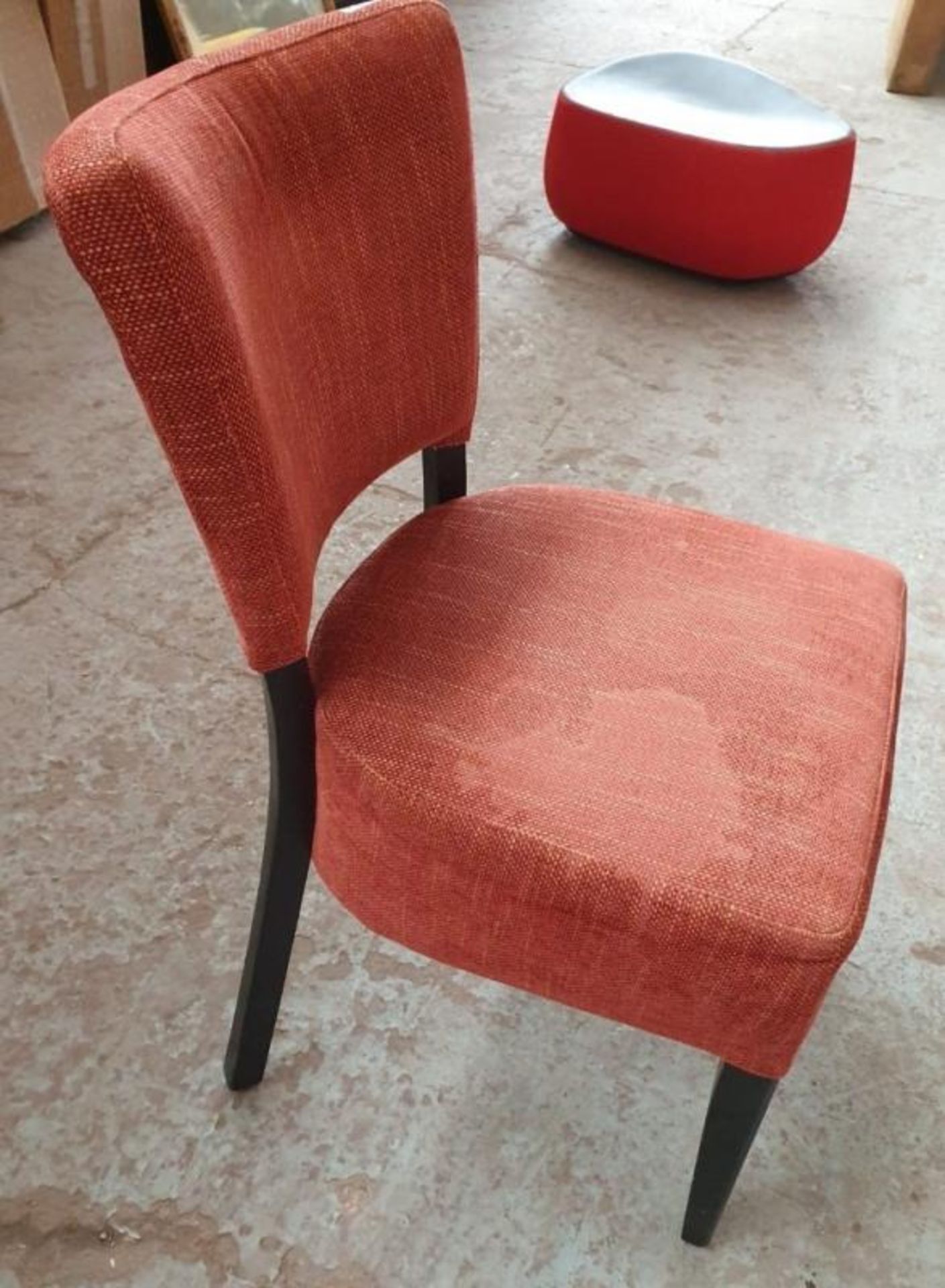 1 x Chair Upholstered in Salmon Fabric *£1 Start, No Reserve* - Image 2 of 4